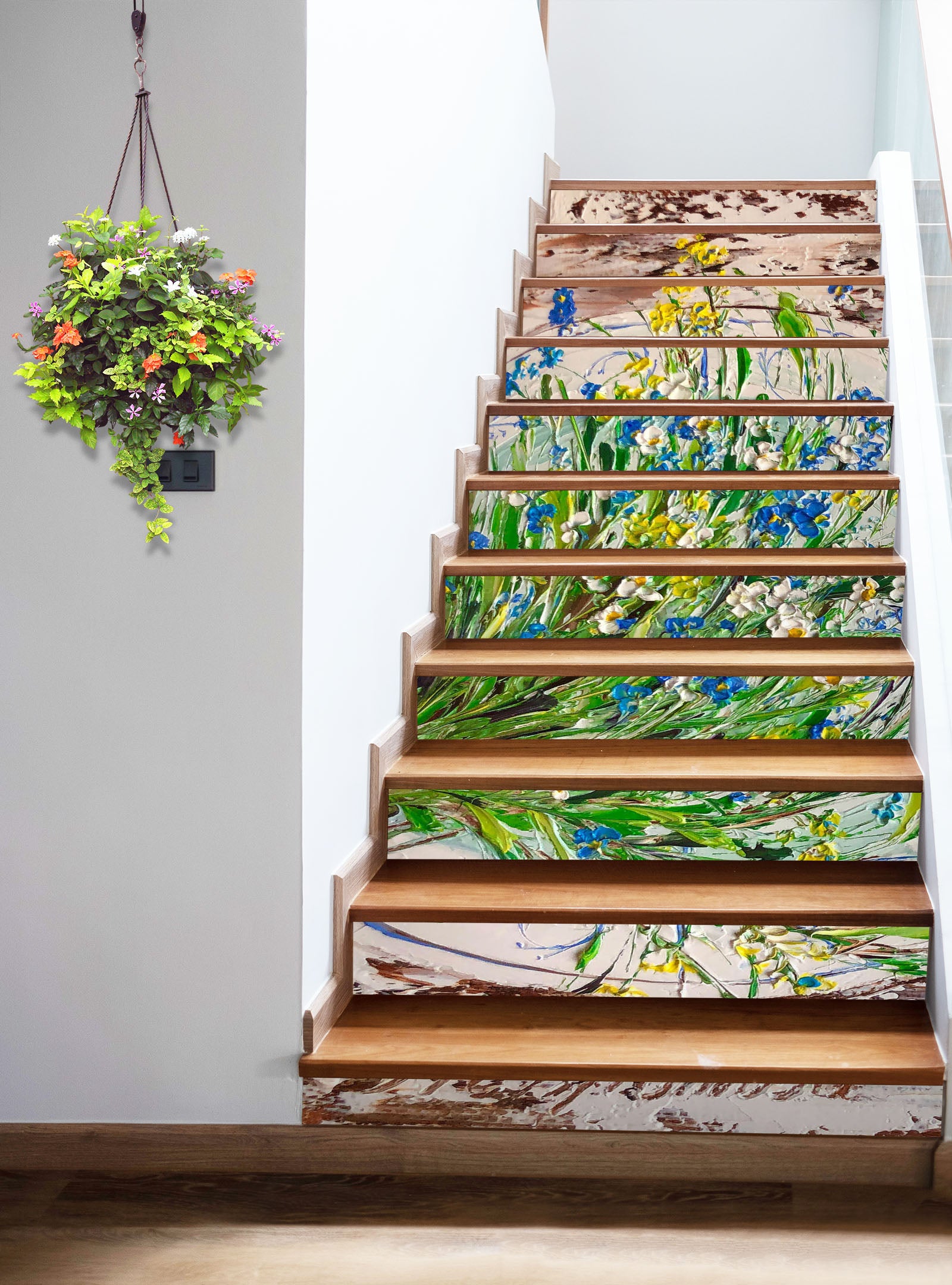 3D Flower Painting 2230 Skromova Marina Stair Risers