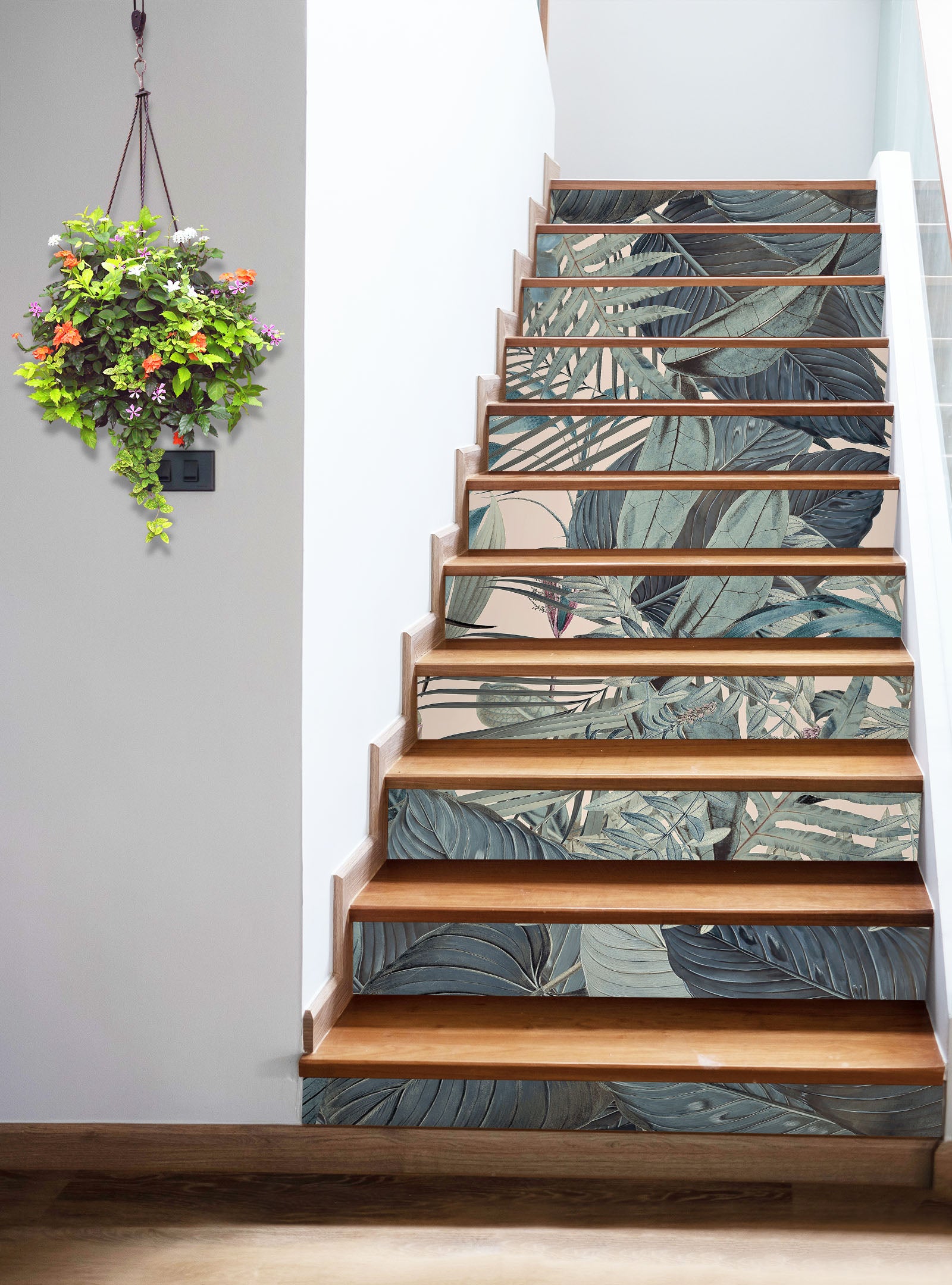3D Leaves Jungle 109187 Andrea Haase Stair Risers