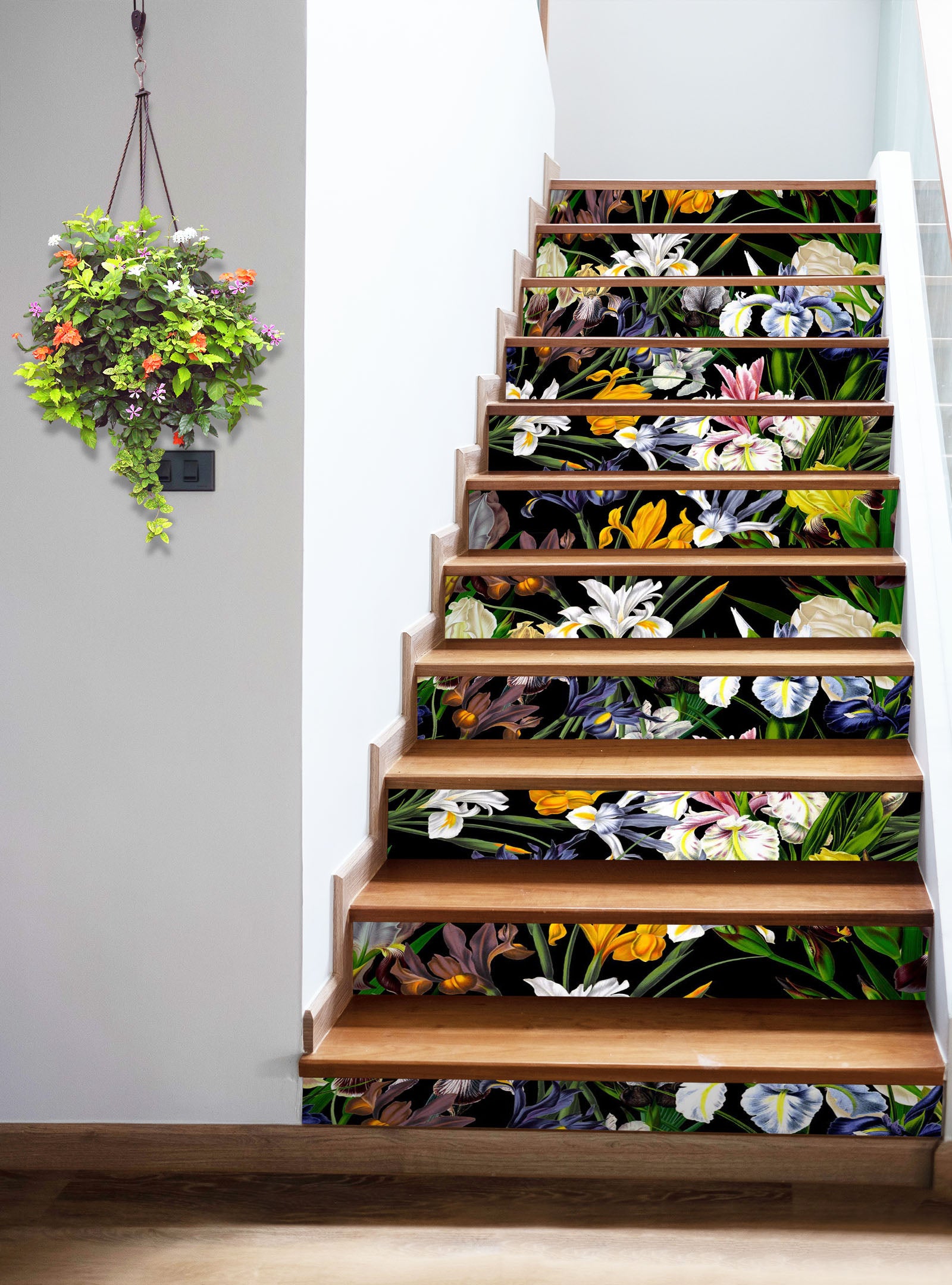 3D Flower Bush 10439 Uta Naumann Stair Risers