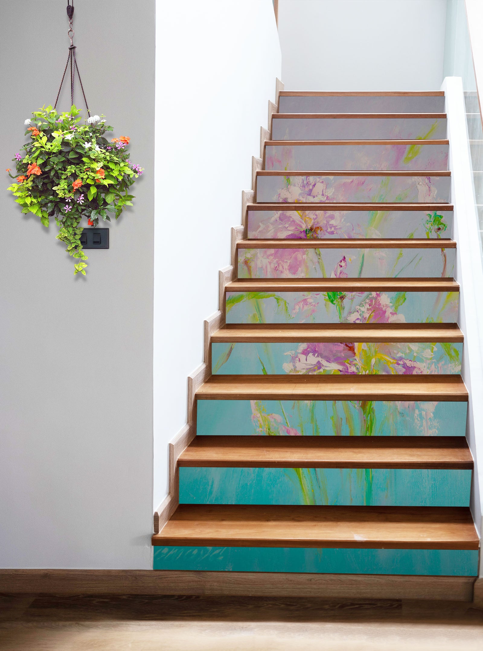 3D Pink Cute Bouquet 2149 Skromova Marina Stair Risers