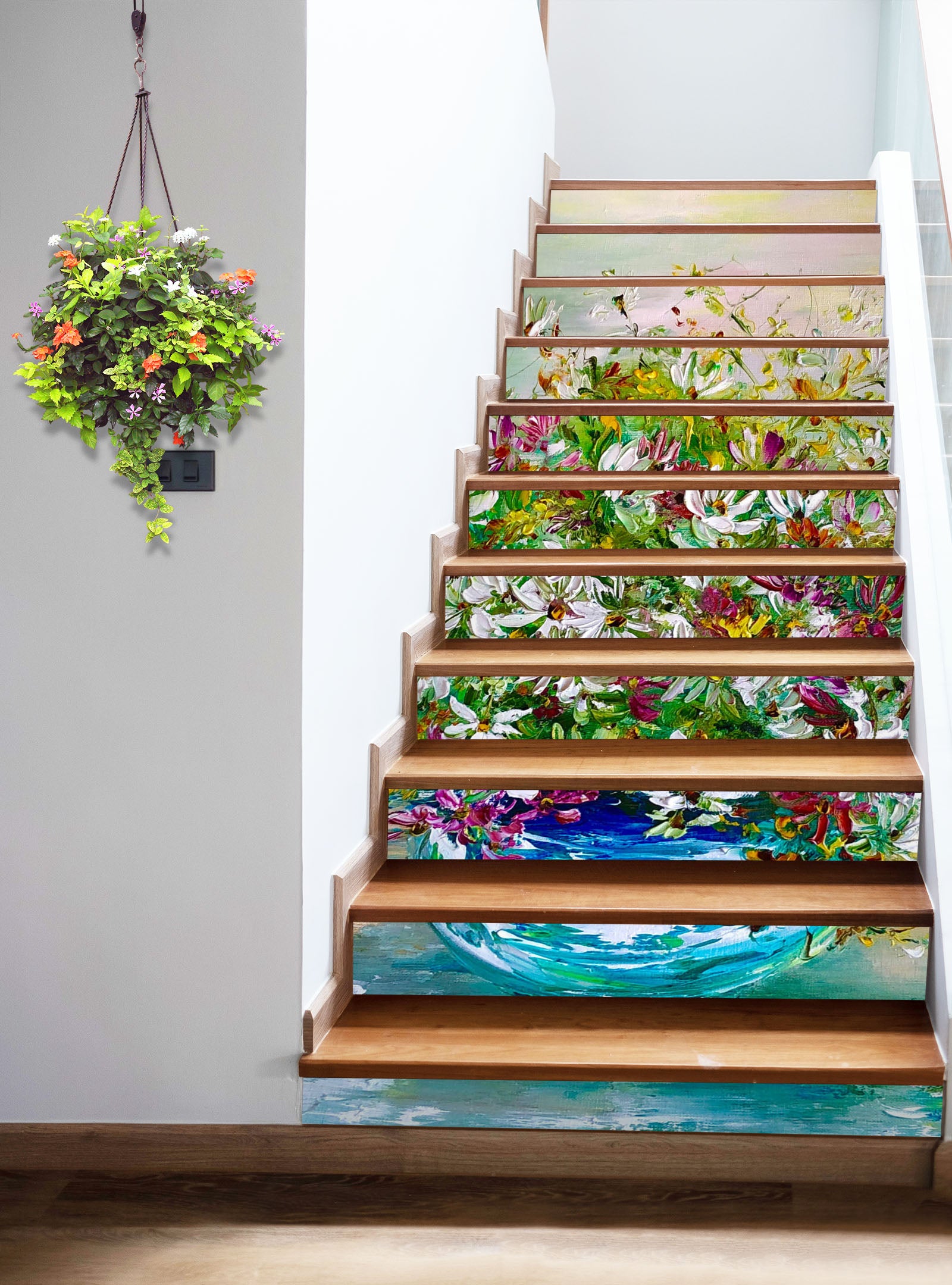 3D Beautiful Bouquet 2173 Skromova Marina Stair Risers