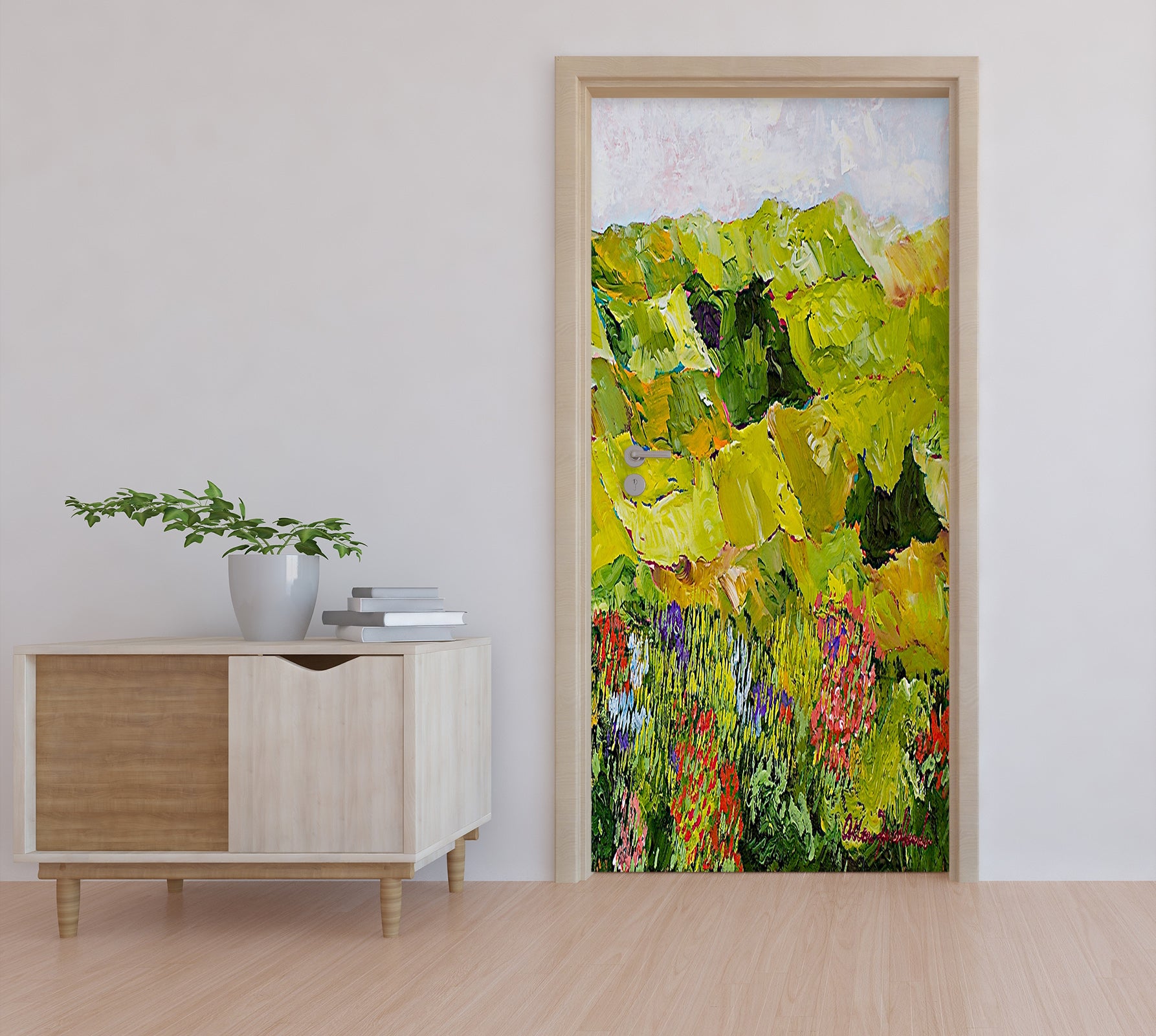 3D Meadow Flowers Painting 9384 Allan P. Friedlander Door Mural