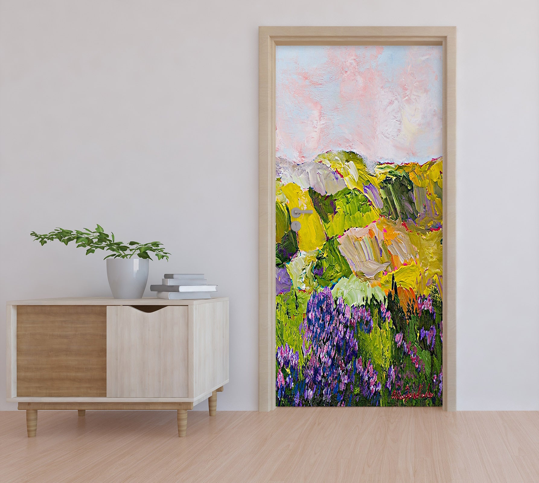 3D Lawn Hillside Painting 9382 Allan P. Friedlander Door Mural