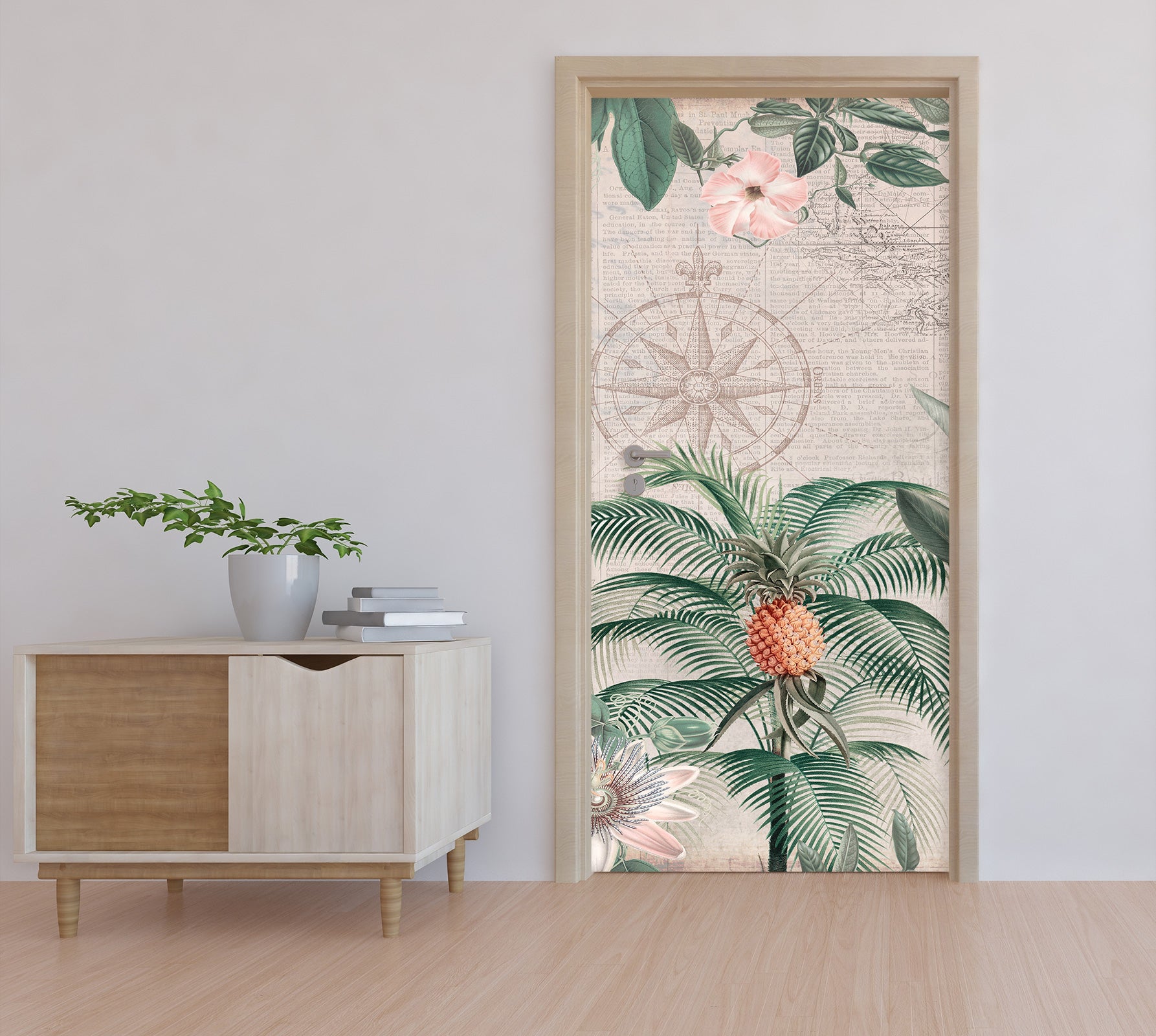 3D Pineapple Tree 11945 Andrea Haase Door Mural
