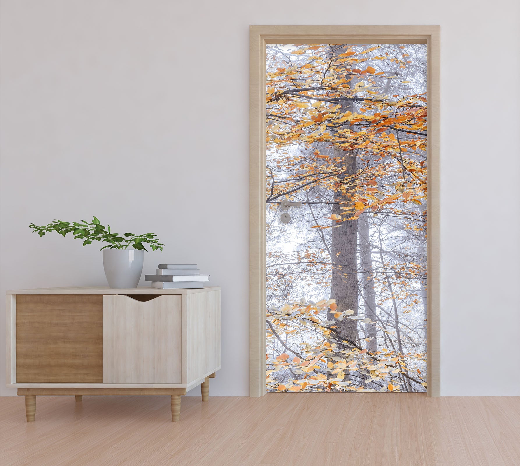 3D Tree Branches 5089 Assaf Frank Door Mural