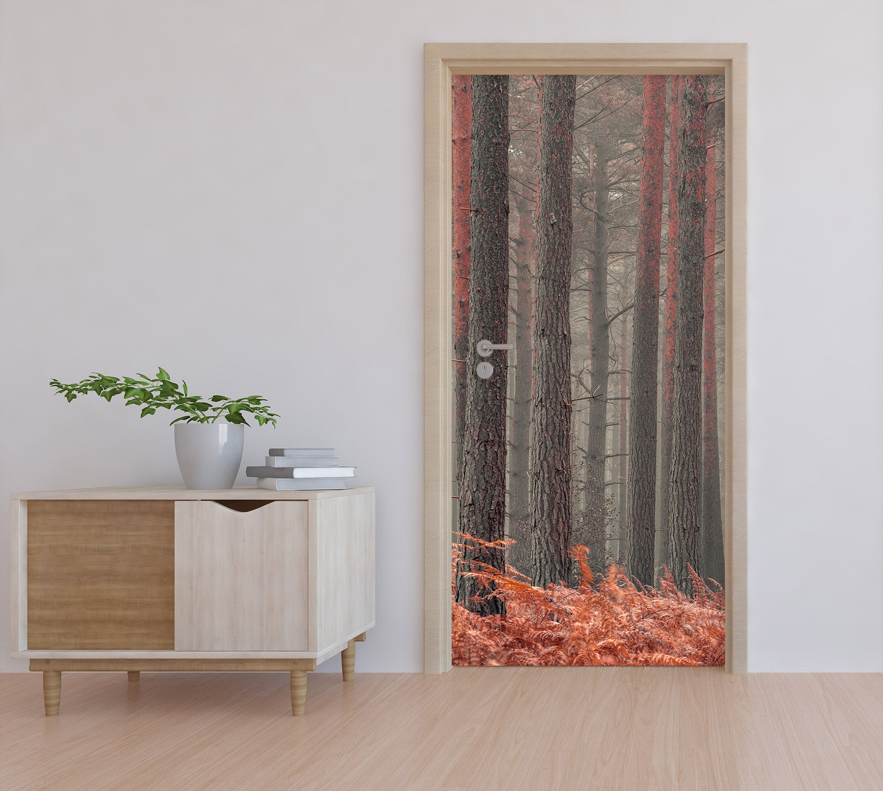 3D Trees Woods 106176 Assaf Frank Door Mural