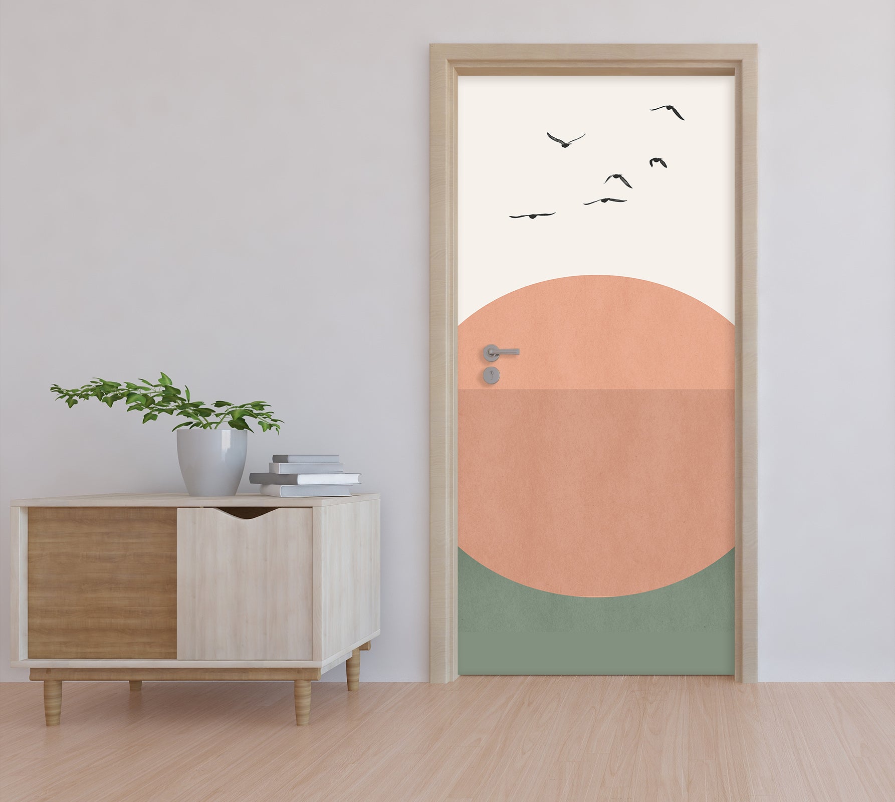 3D Sun Bird 10140 Boris Draschoff Door Mural