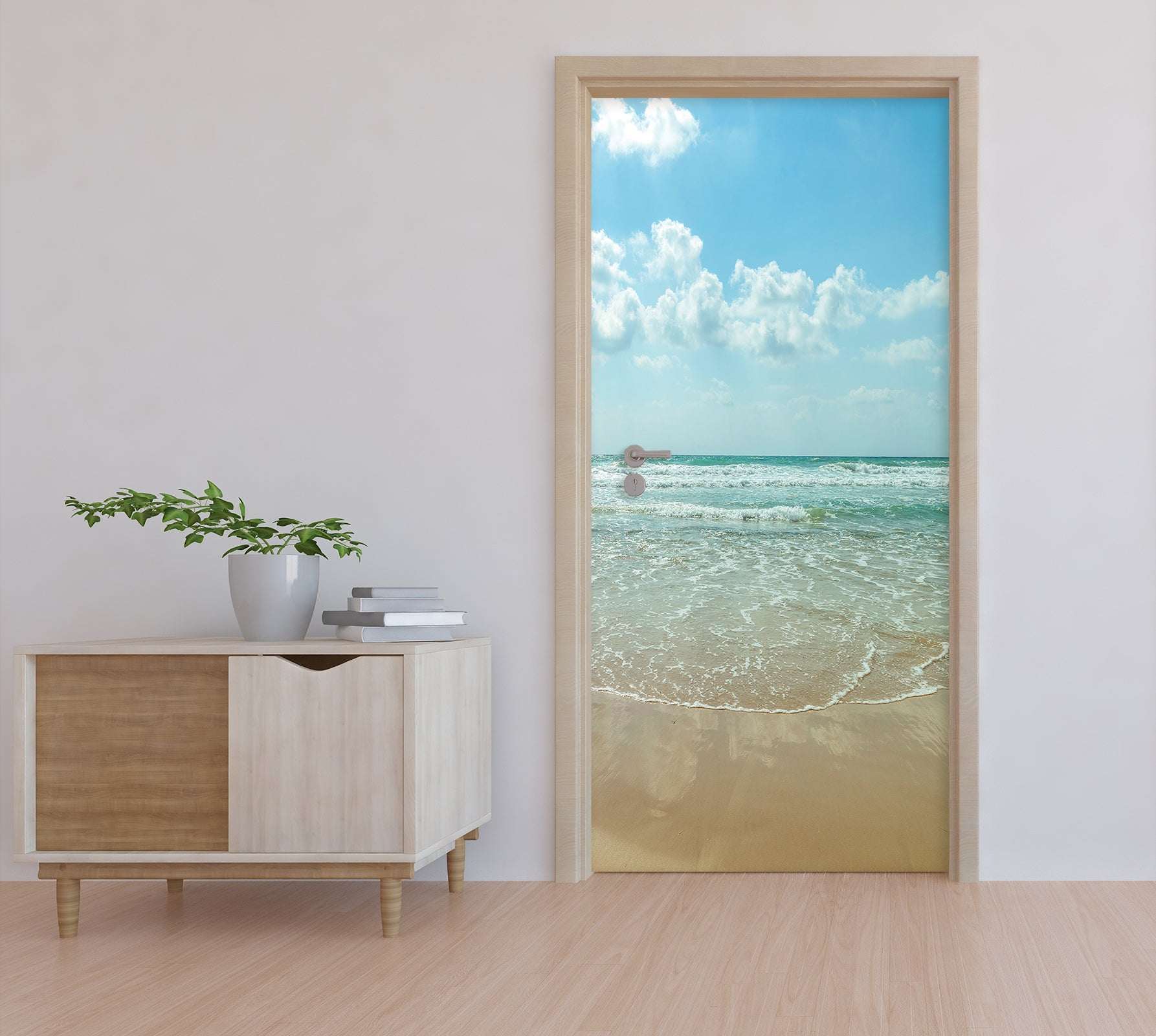 3D Sky Beach 106114 Assaf Frank Door Mural