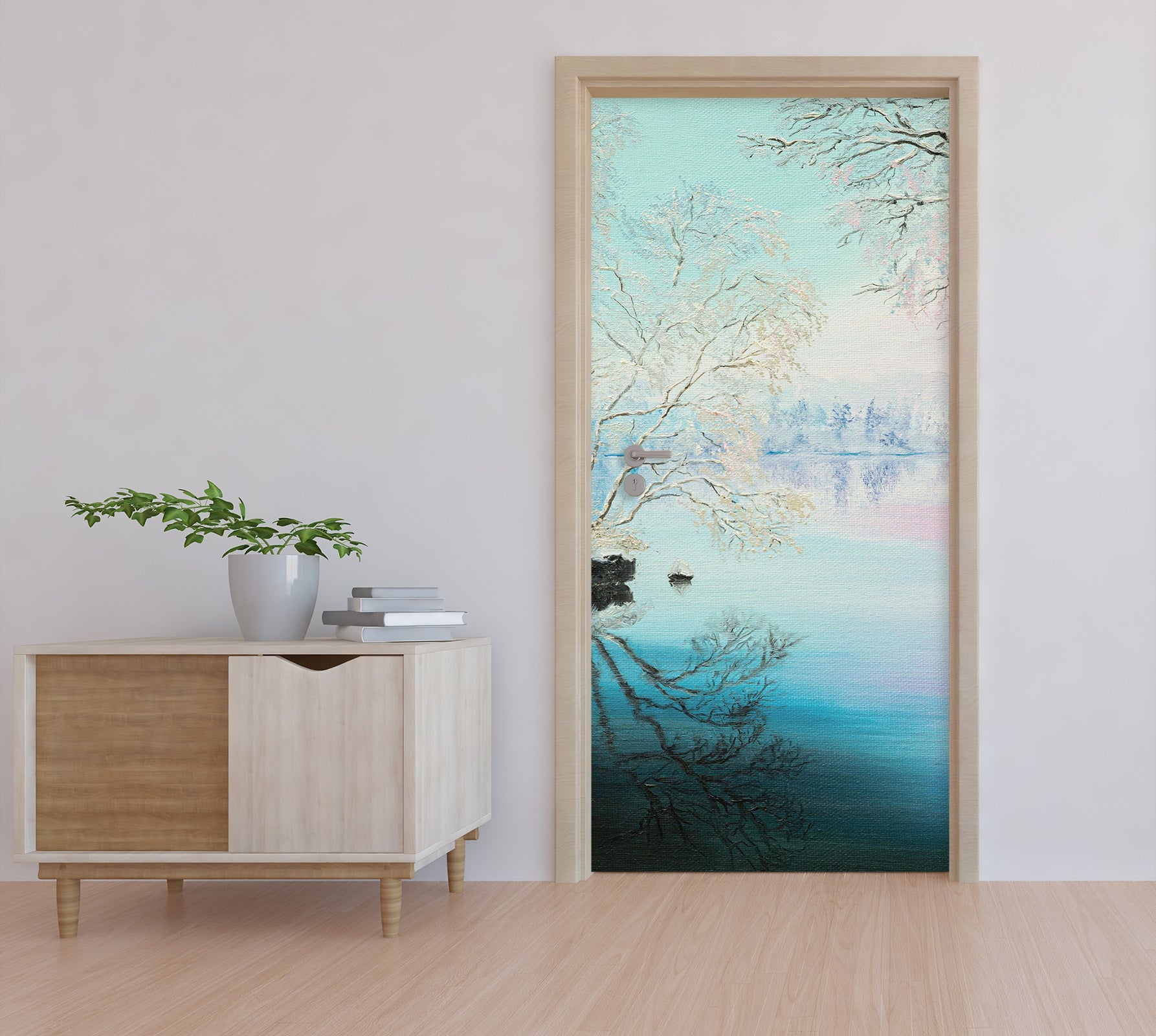 3D Lake 9448 Marina Zotova Door Mural