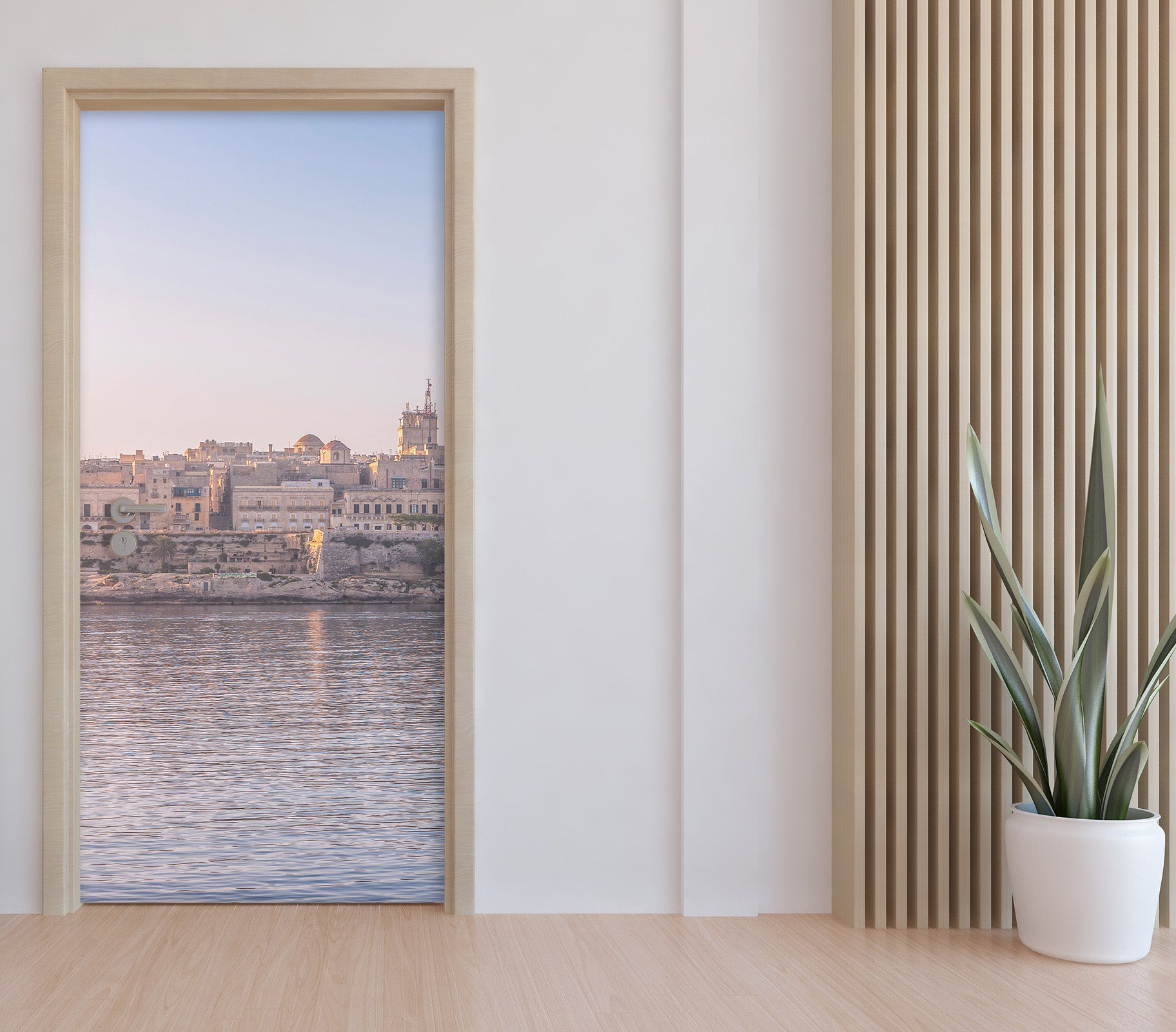 3D Seaside House 106108 Assaf Frank Door Mural