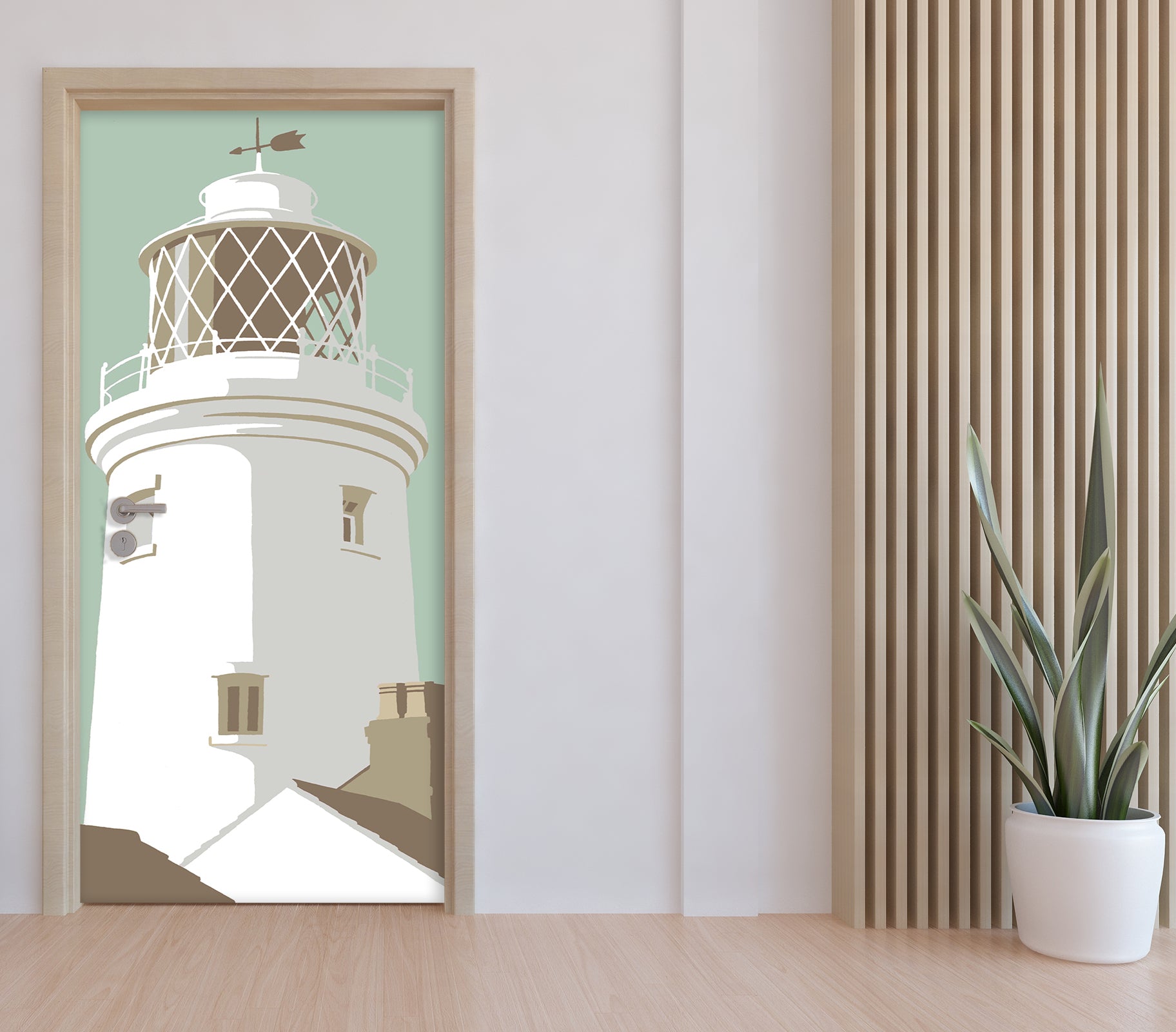 3D Lighthouse 9278 Steve Read Door Mural