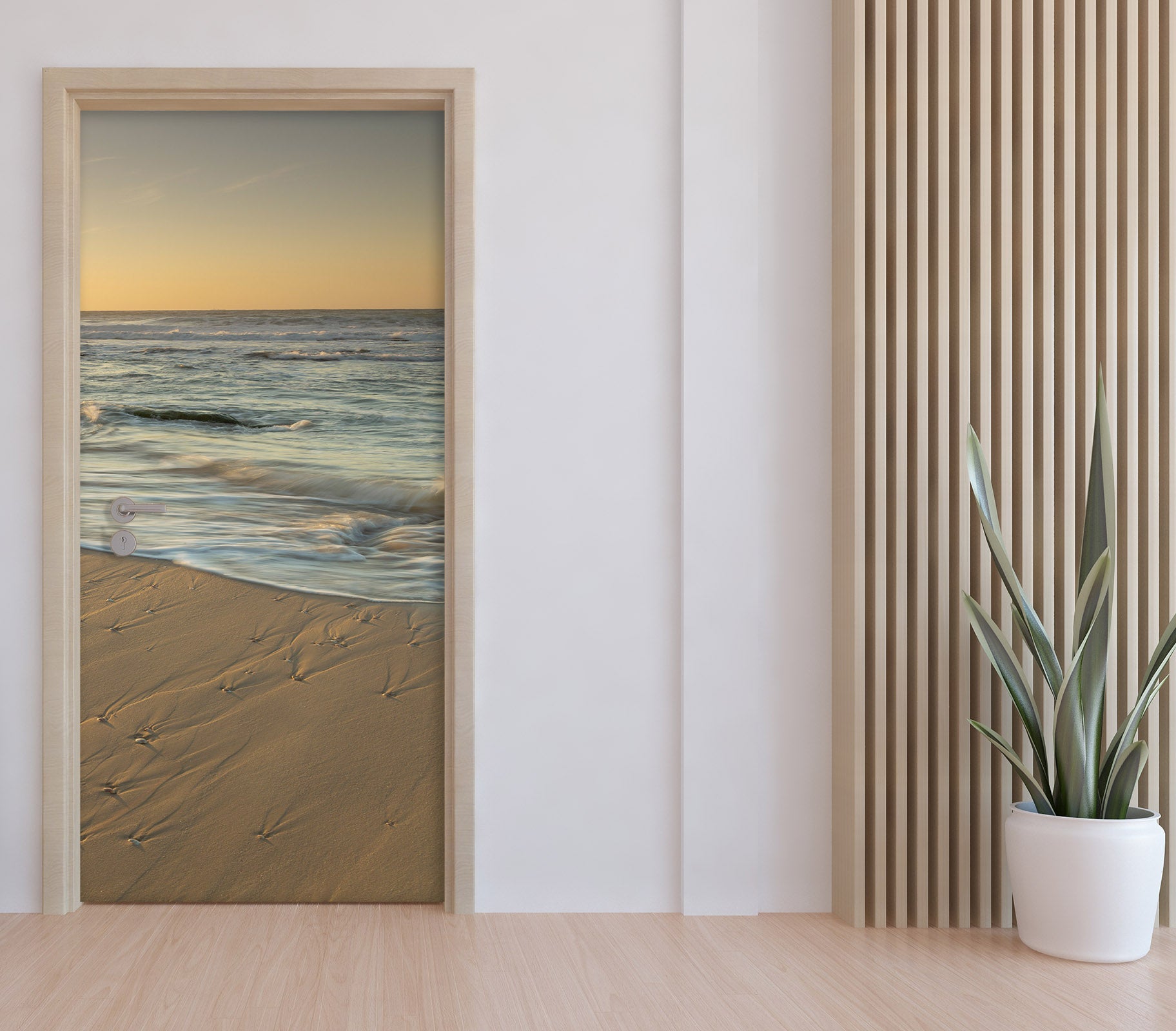 3D Beach 106119 Assaf Frank Door Mural