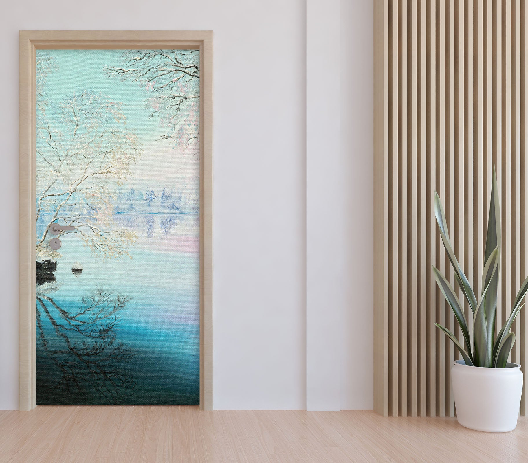 3D Lake 9448 Marina Zotova Door Mural