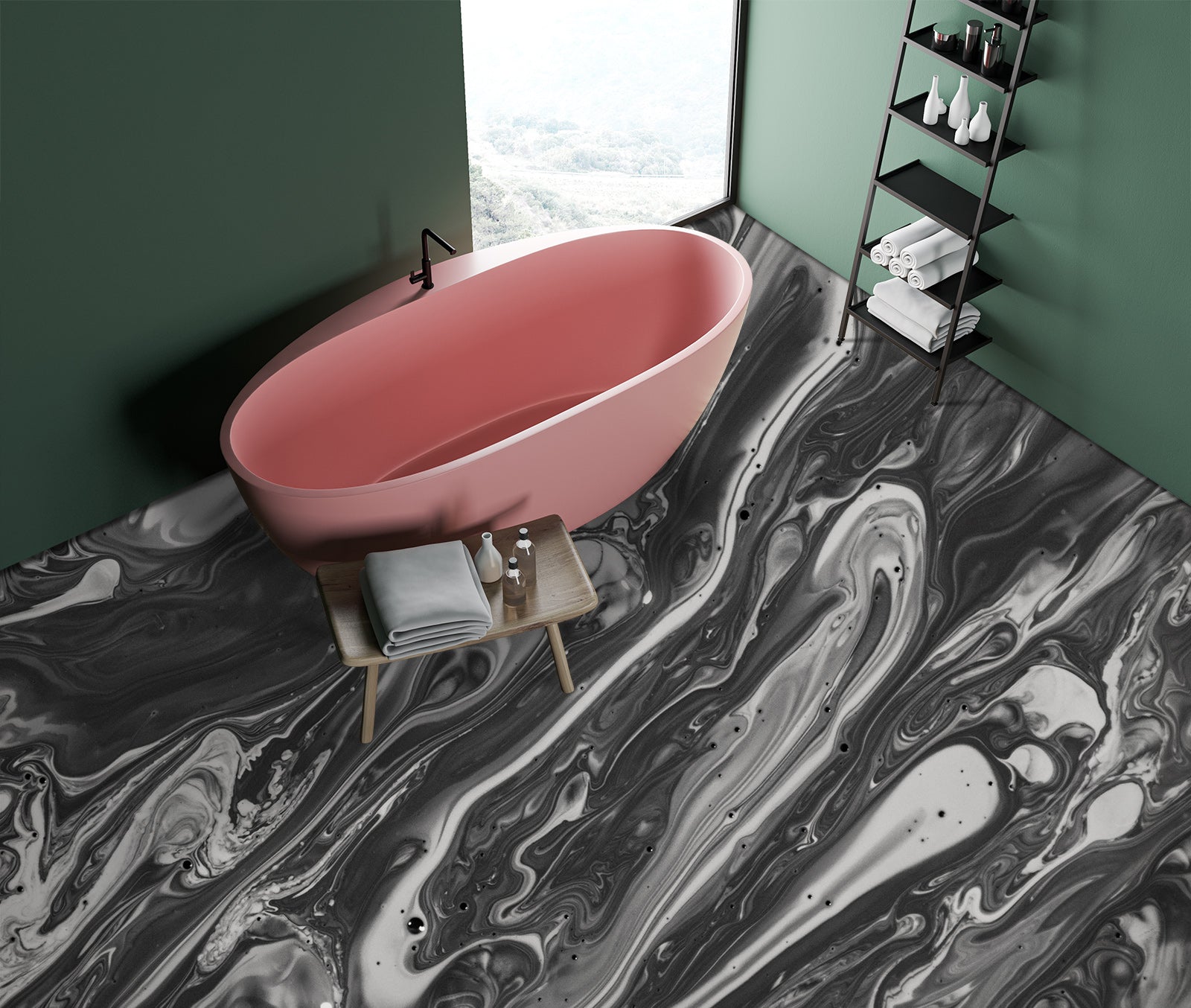 3D Gray Outline Texture 1155 Floor Mural  Wallpaper Murals Self-Adhesive Removable Print Epoxy