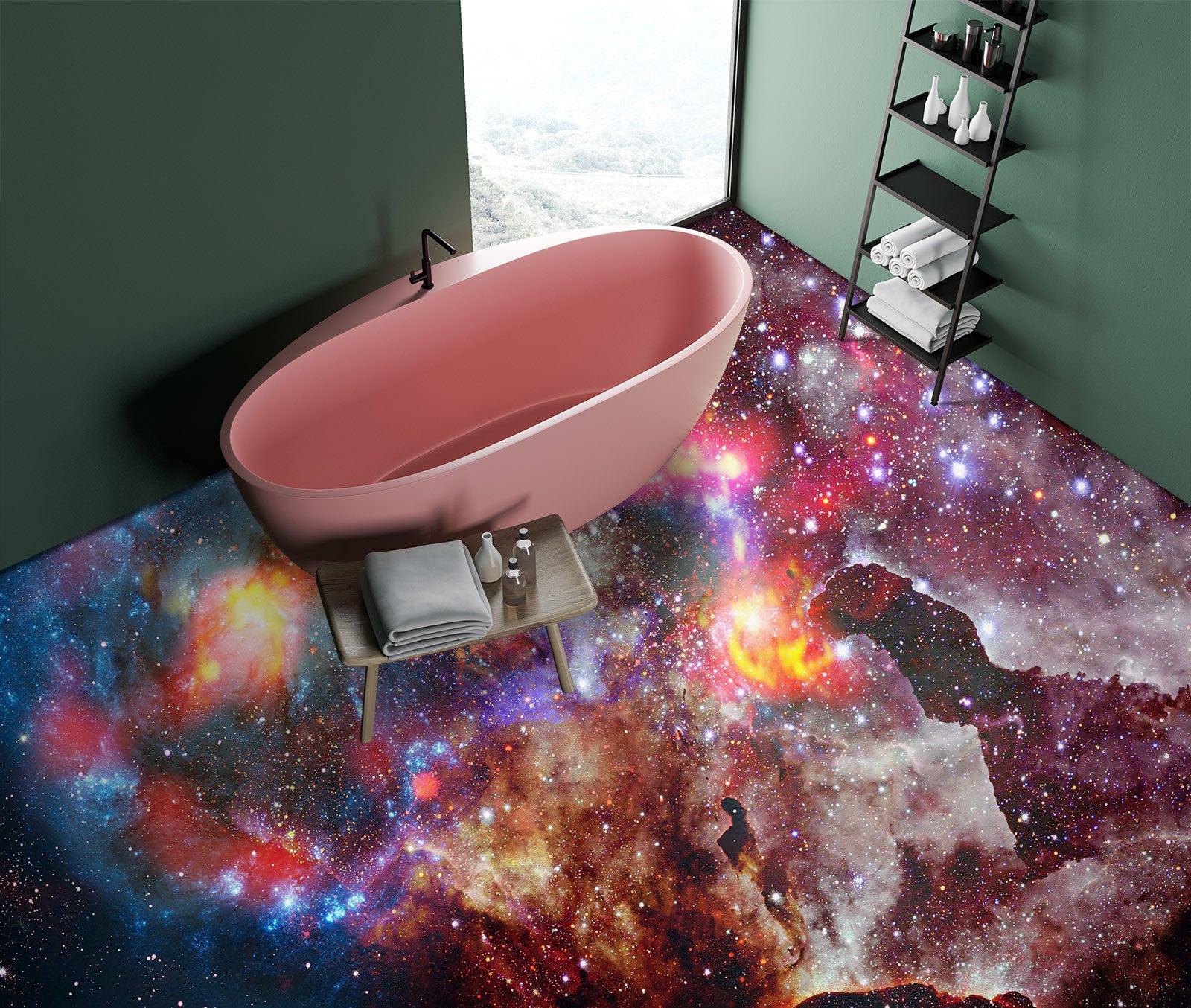 3D Colored Fascinating Universe 419 Floor Mural  Wallpaper Murals Rug & Mat Print Epoxy waterproof bath floor