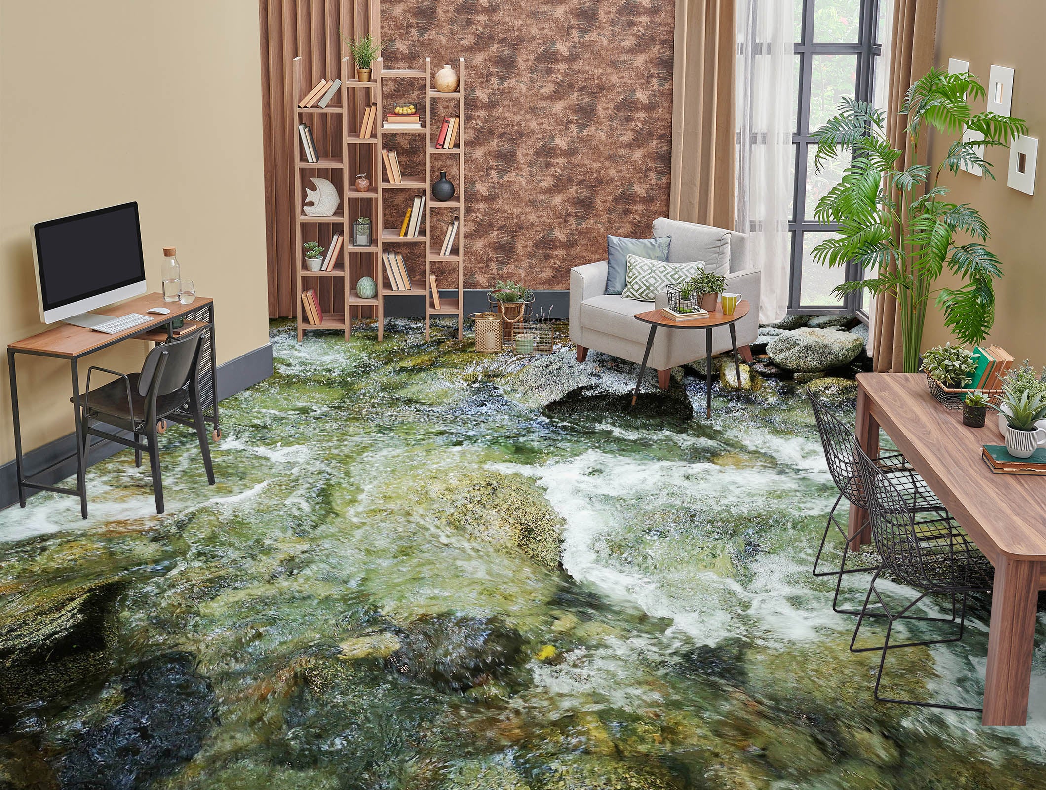 3D Summer Cool 749 Floor Mural  Wallpaper Murals Rug & Mat Print Epoxy waterproof bath floor
