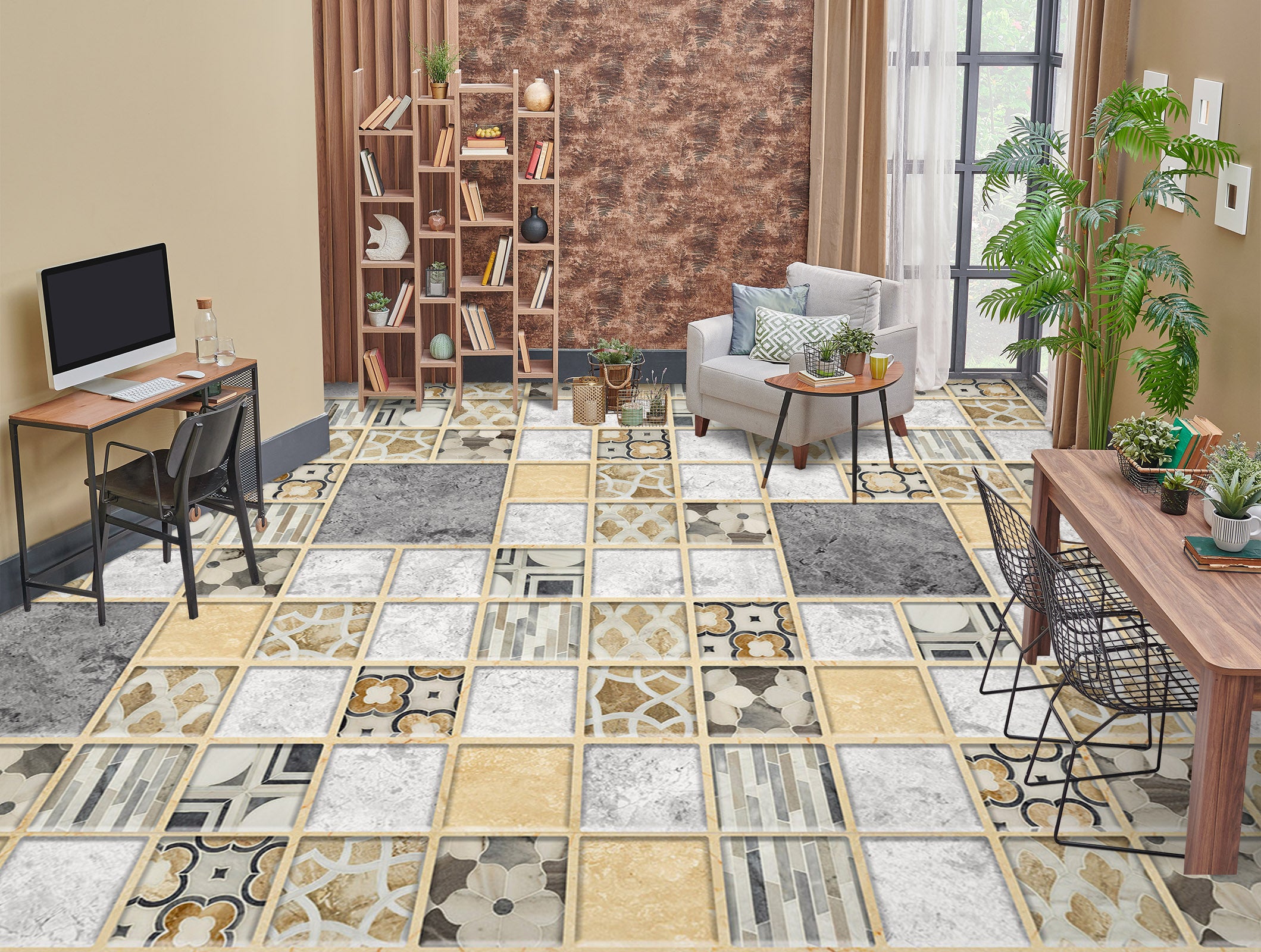 3D Different Gorgeous 998 Floor Mural  Wallpaper Murals Self-Adhesive Removable Print Epoxy