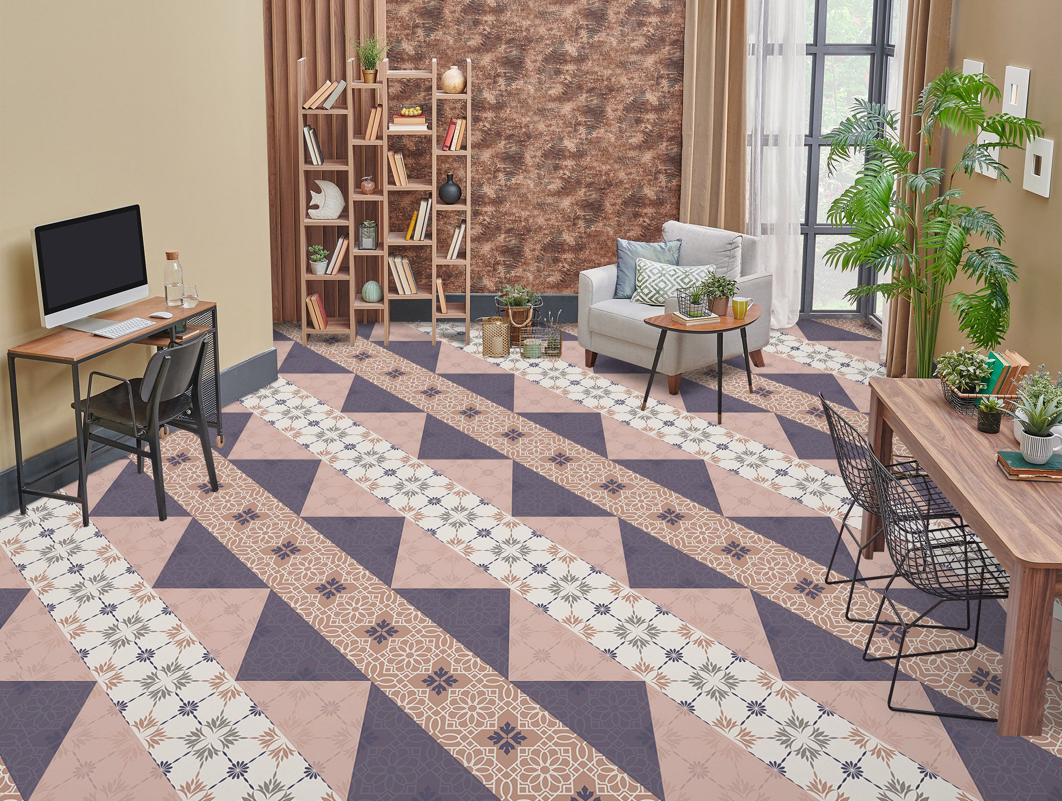 3D Romantic Color Pattern 818 Floor Mural  Wallpaper Murals Rug & Mat Print Epoxy waterproof bath floor