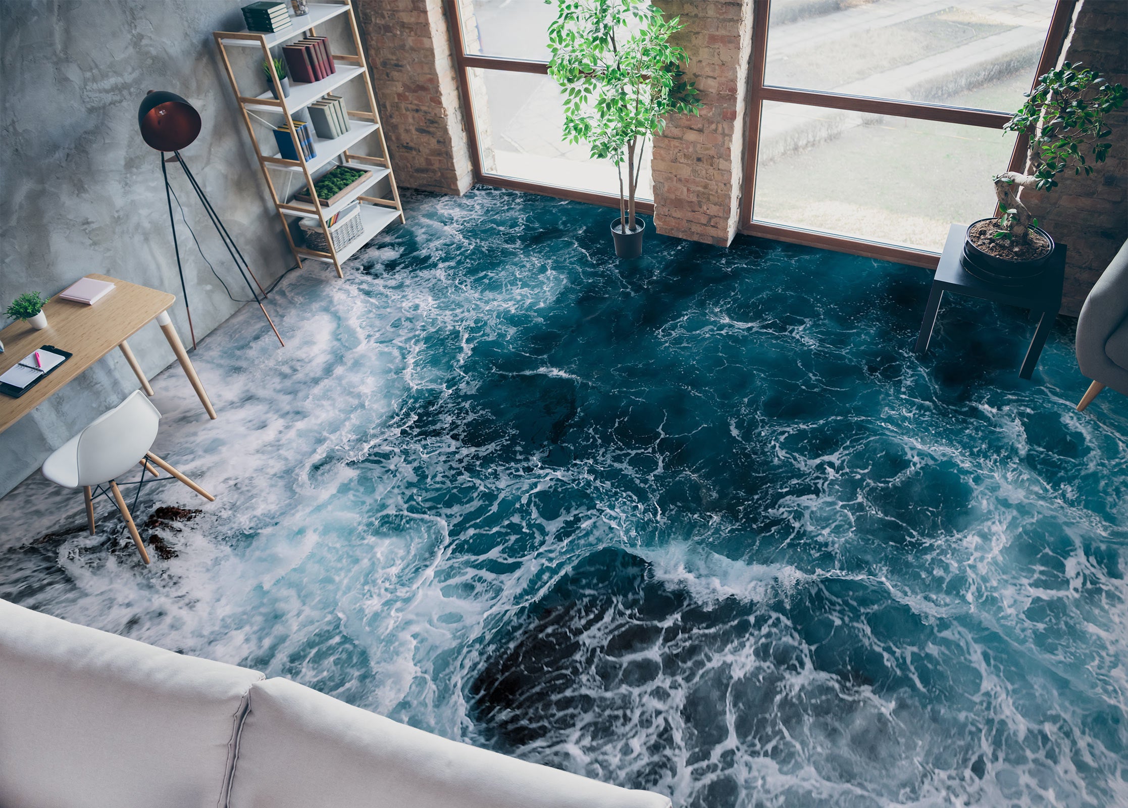 3D Advanced Sea Art 678 Floor Mural  Wallpaper Murals Rug & Mat Print Epoxy waterproof bath floor