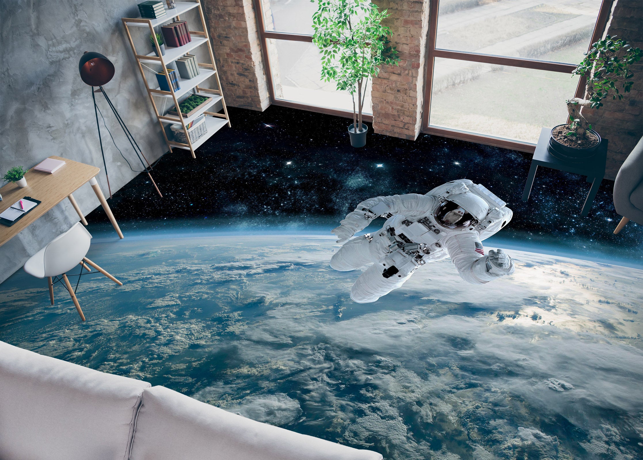 3D Astronaut Exploration 1267 Floor Mural  Wallpaper Murals Self-Adhesive Removable Print Epoxy