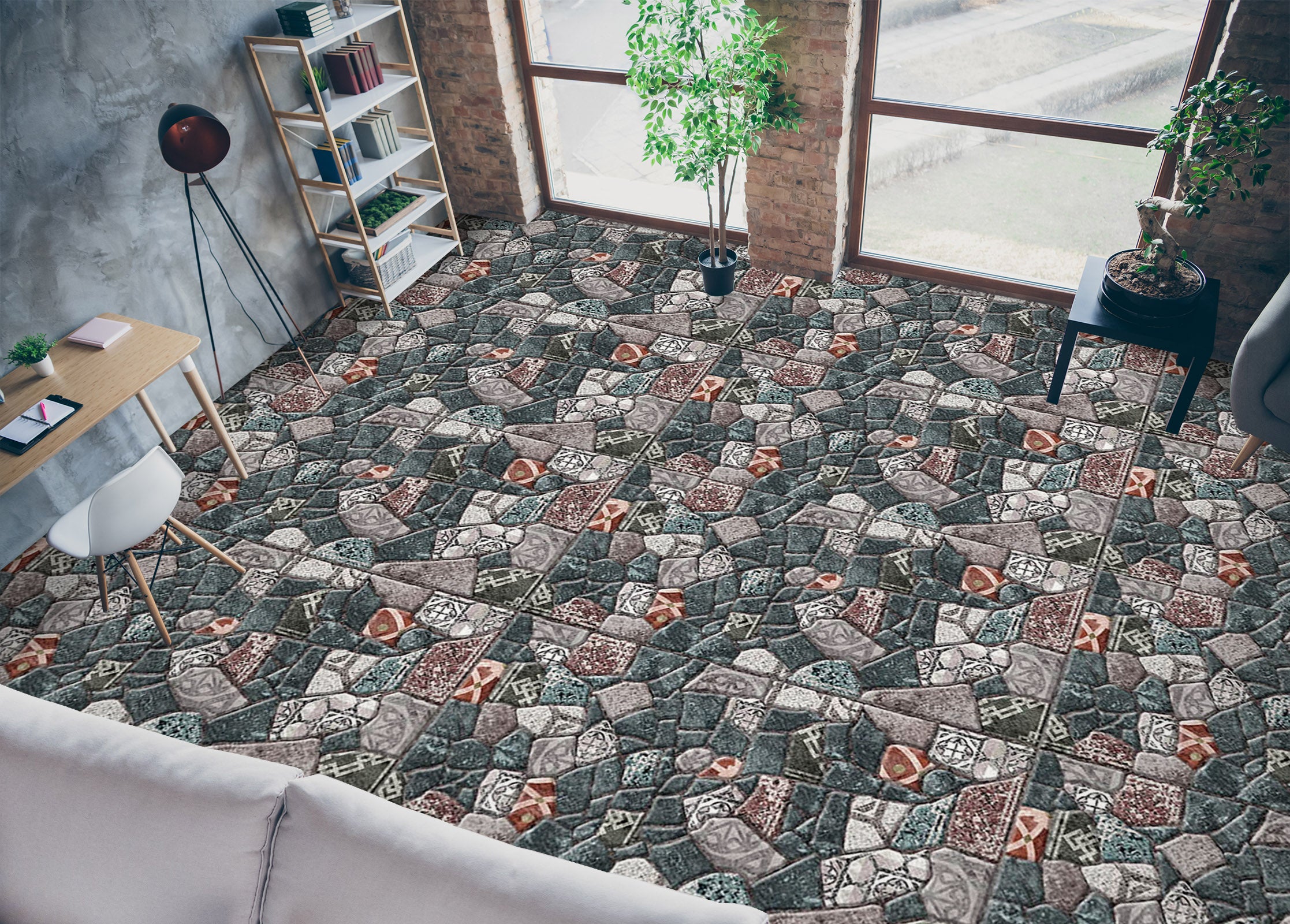 3D Artistic Stone Design 952 Floor Mural  Wallpaper Murals Rug & Mat Print Epoxy waterproof bath floor