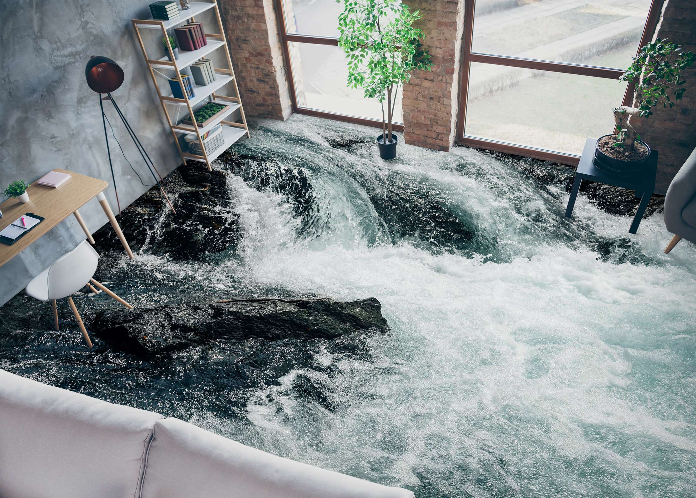 3D Splash Stop Art 1079 Floor Mural