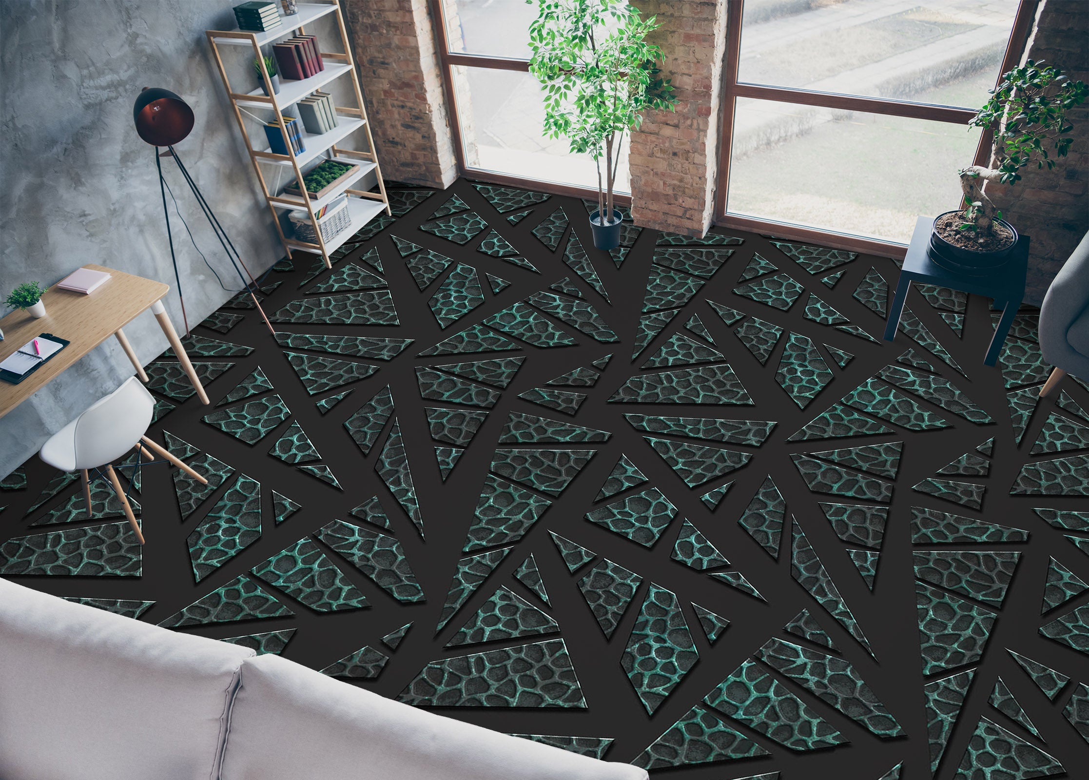 3D Extreme Triangle 761 Floor Mural  Wallpaper Murals Rug & Mat Print Epoxy waterproof bath floor