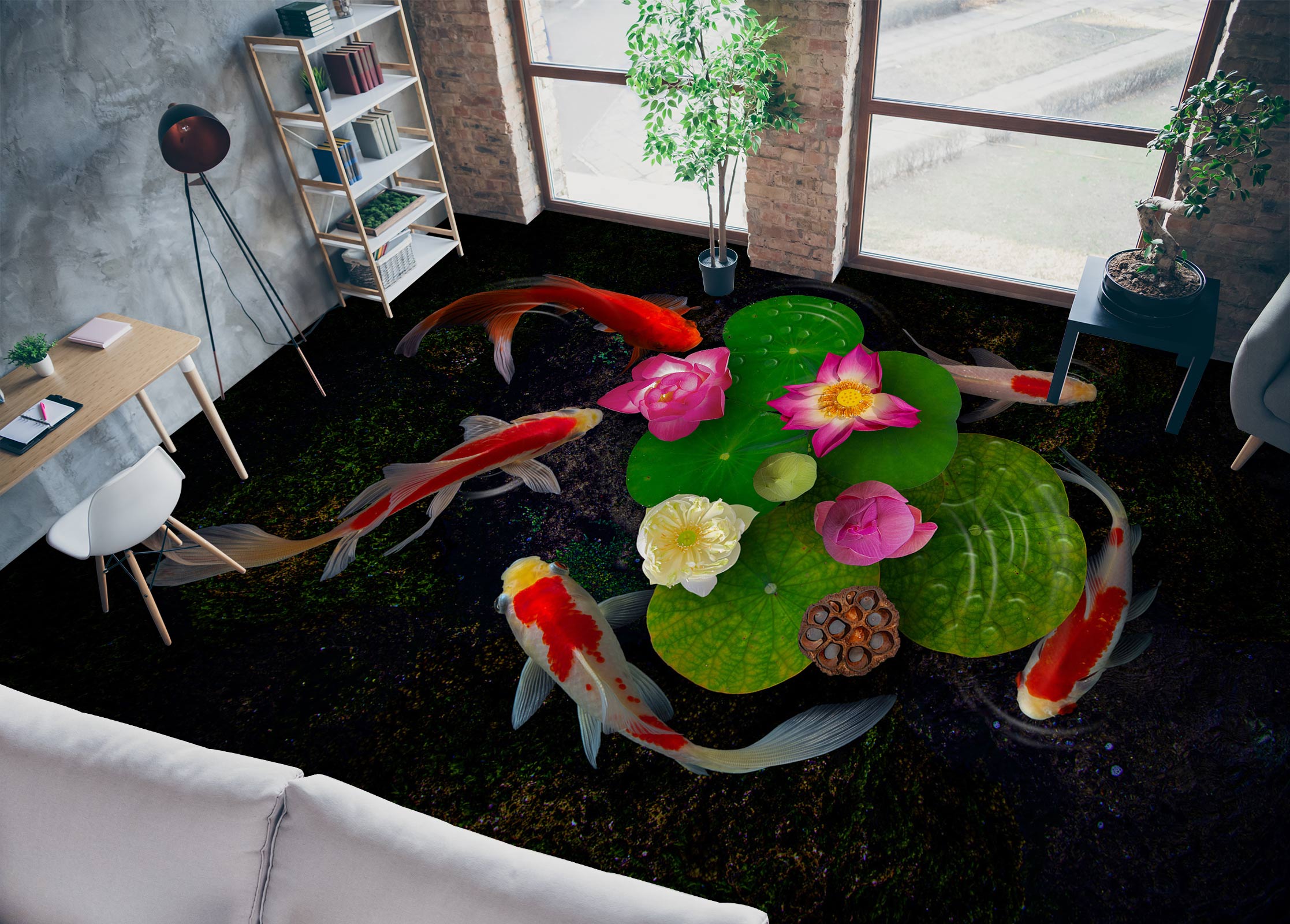 3D Tender Yellow Flowers 465 Floor Mural  Wallpaper Murals Rug & Mat Print Epoxy waterproof bath floor