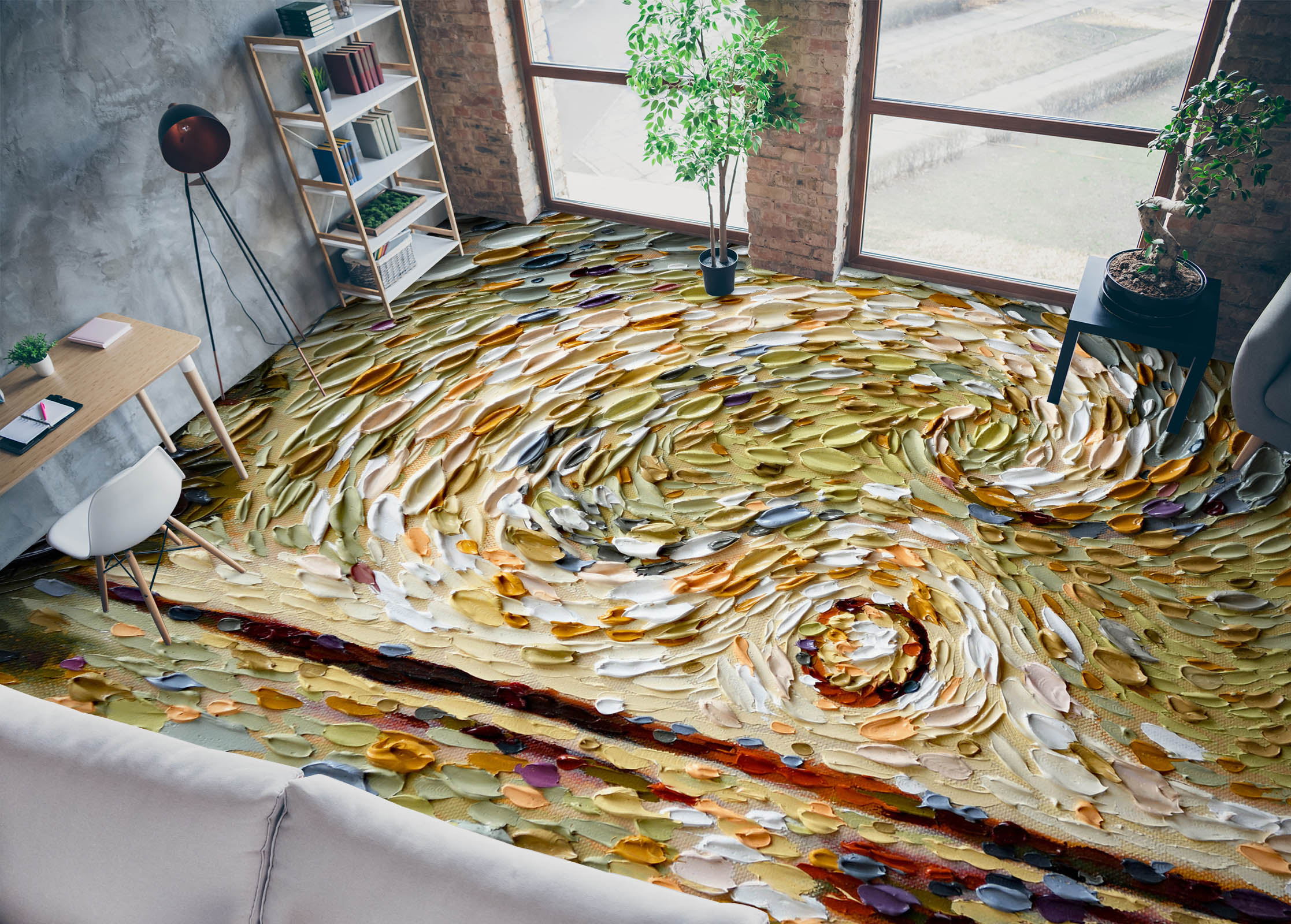 3D Like A Stone Oil Paint 567 Dena Tollefson Floor Mural  Wallpaper Murals Self-Adhesive Removable Print Epoxy