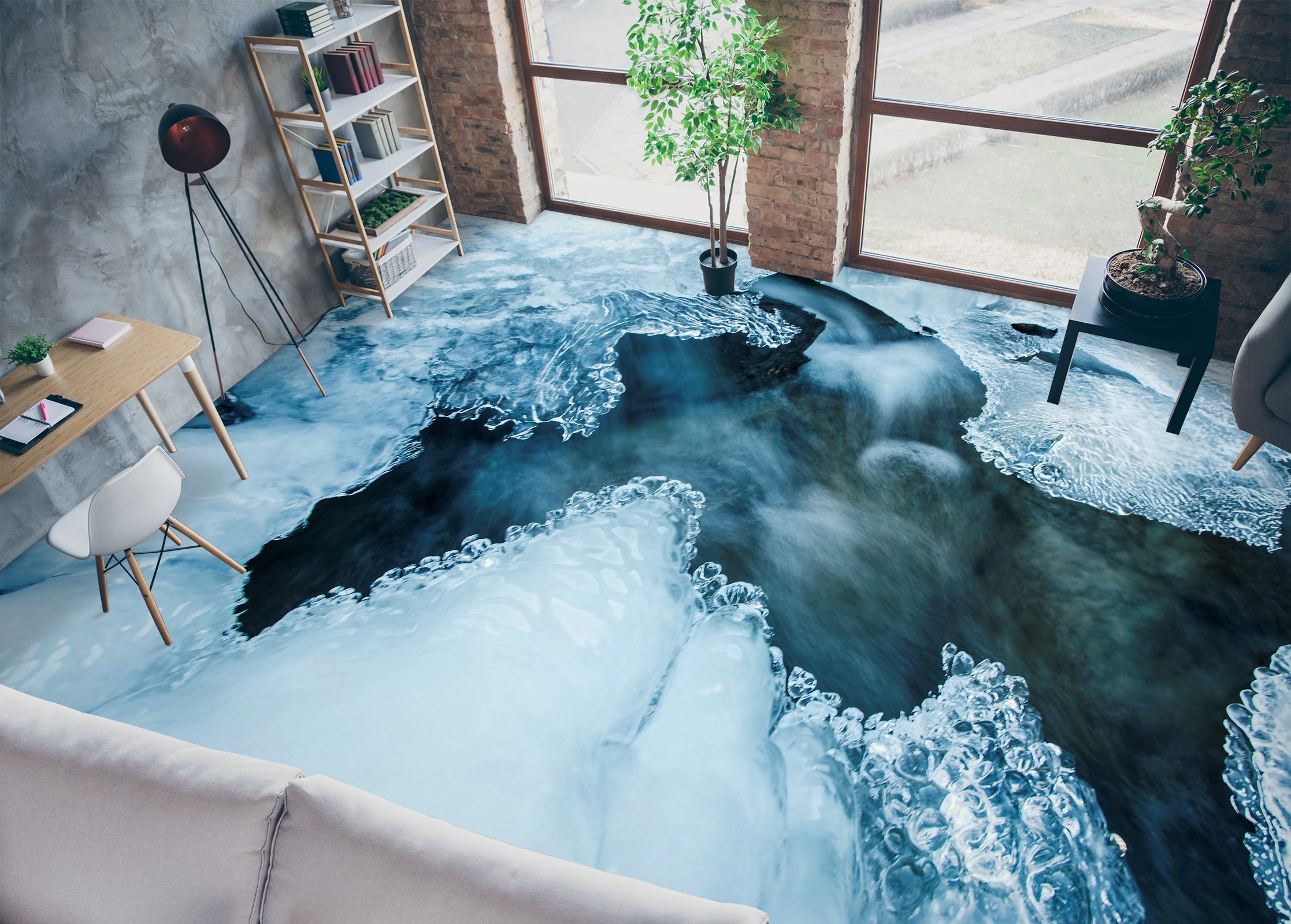 3D Dreamy Ice 029 Floor Mural  Wallpaper Murals Rug & Mat Print Epoxy waterproof bath floor