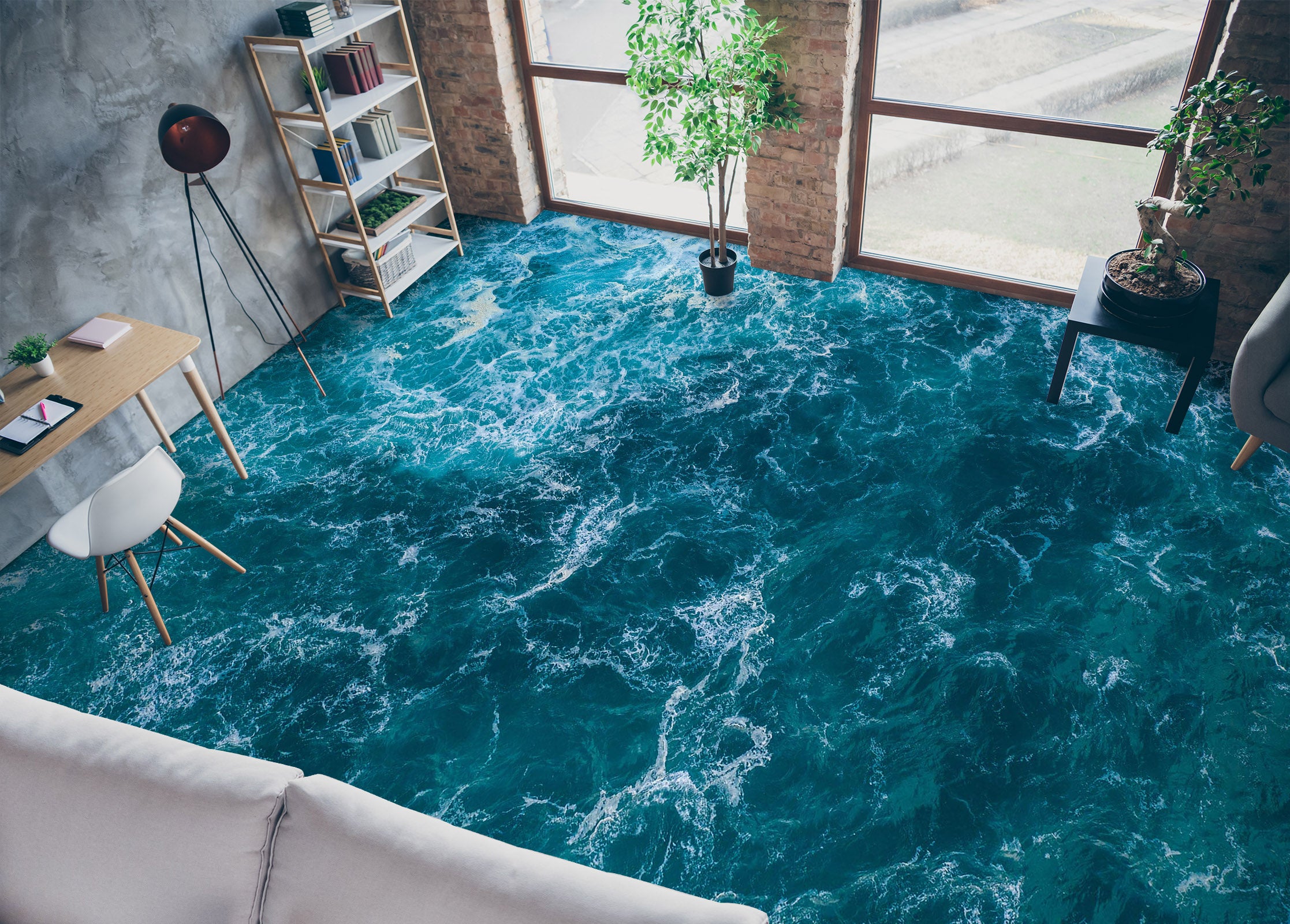 3D Deep Blue Sea Story 839 Floor Mural  Wallpaper Murals Rug & Mat Print Epoxy waterproof bath floor