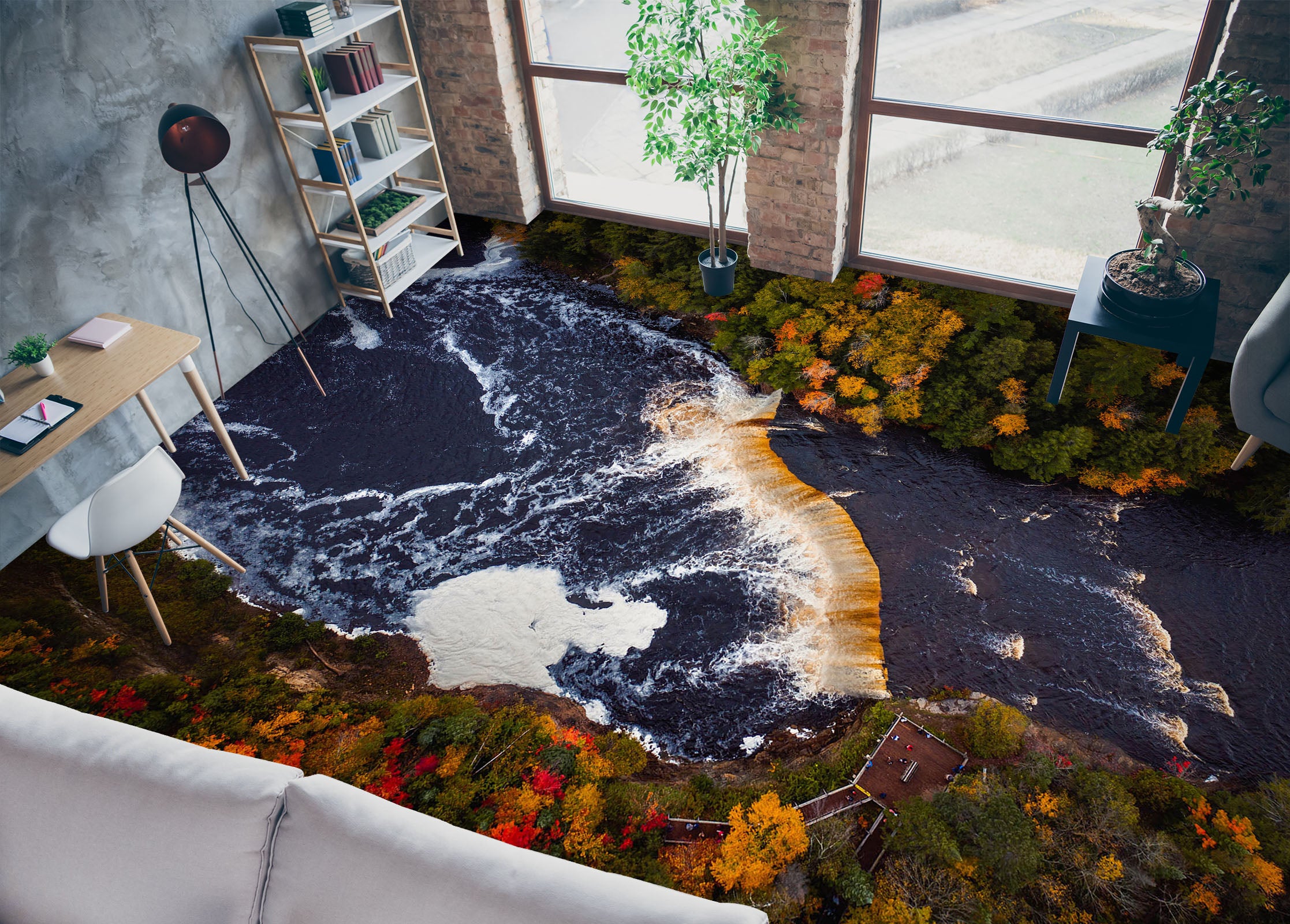 3D Lush Forest In Autumn 273 Floor Mural  Wallpaper Murals Rug & Mat Print Epoxy waterproof bath floor