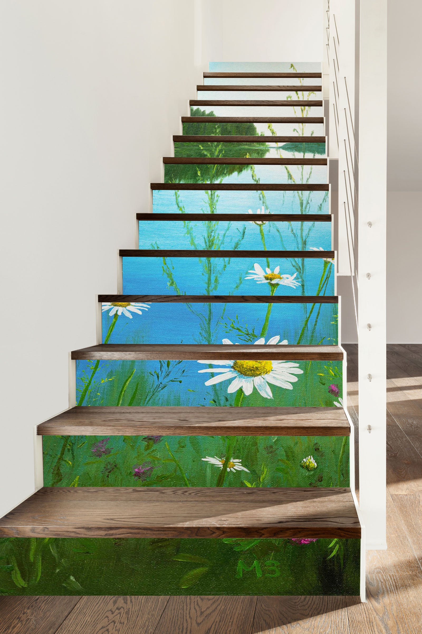 3D Riverside Daisy 8810 Marina Zotova Stair Risers