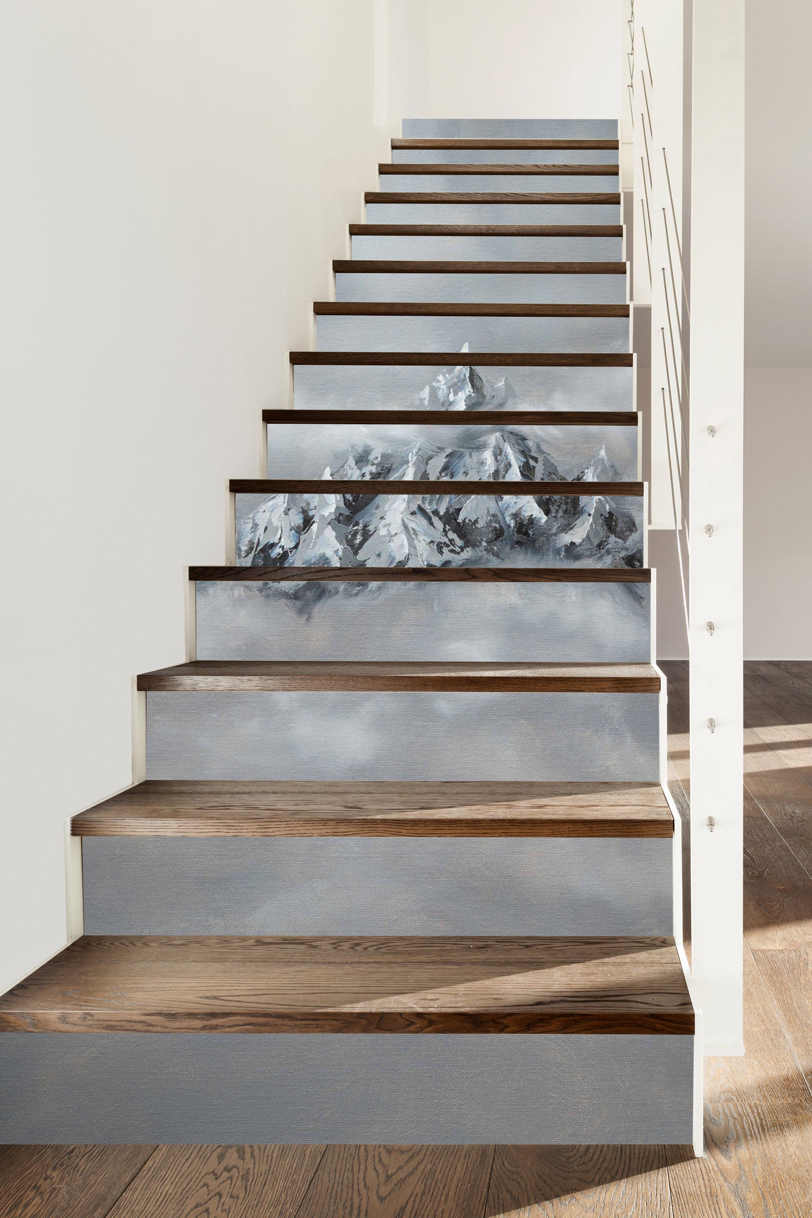3D Mountain Peak 8824 Marina Zotova Stair Risers