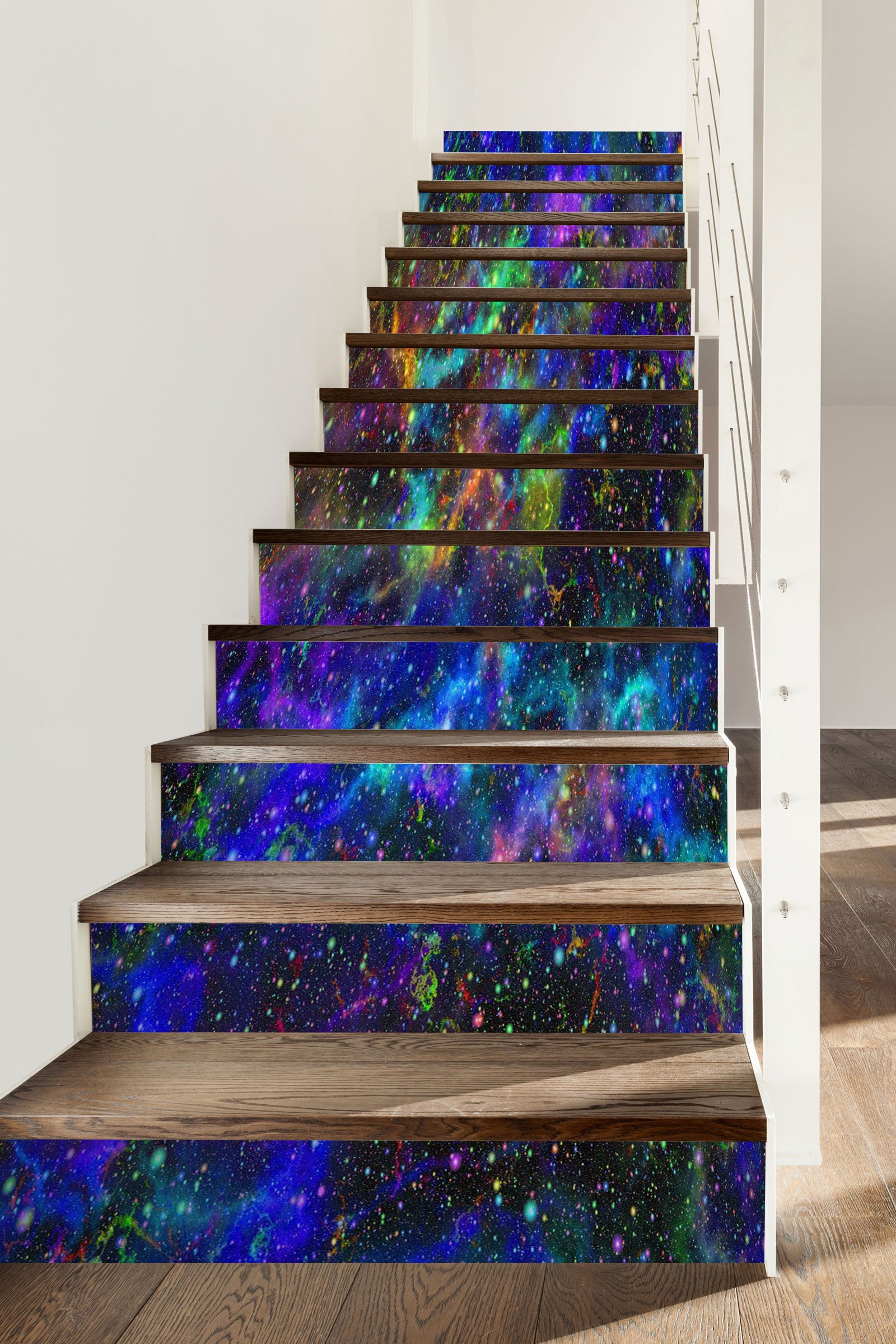 3D The Deep And Dreamy Galaxy 334 Stair Risers