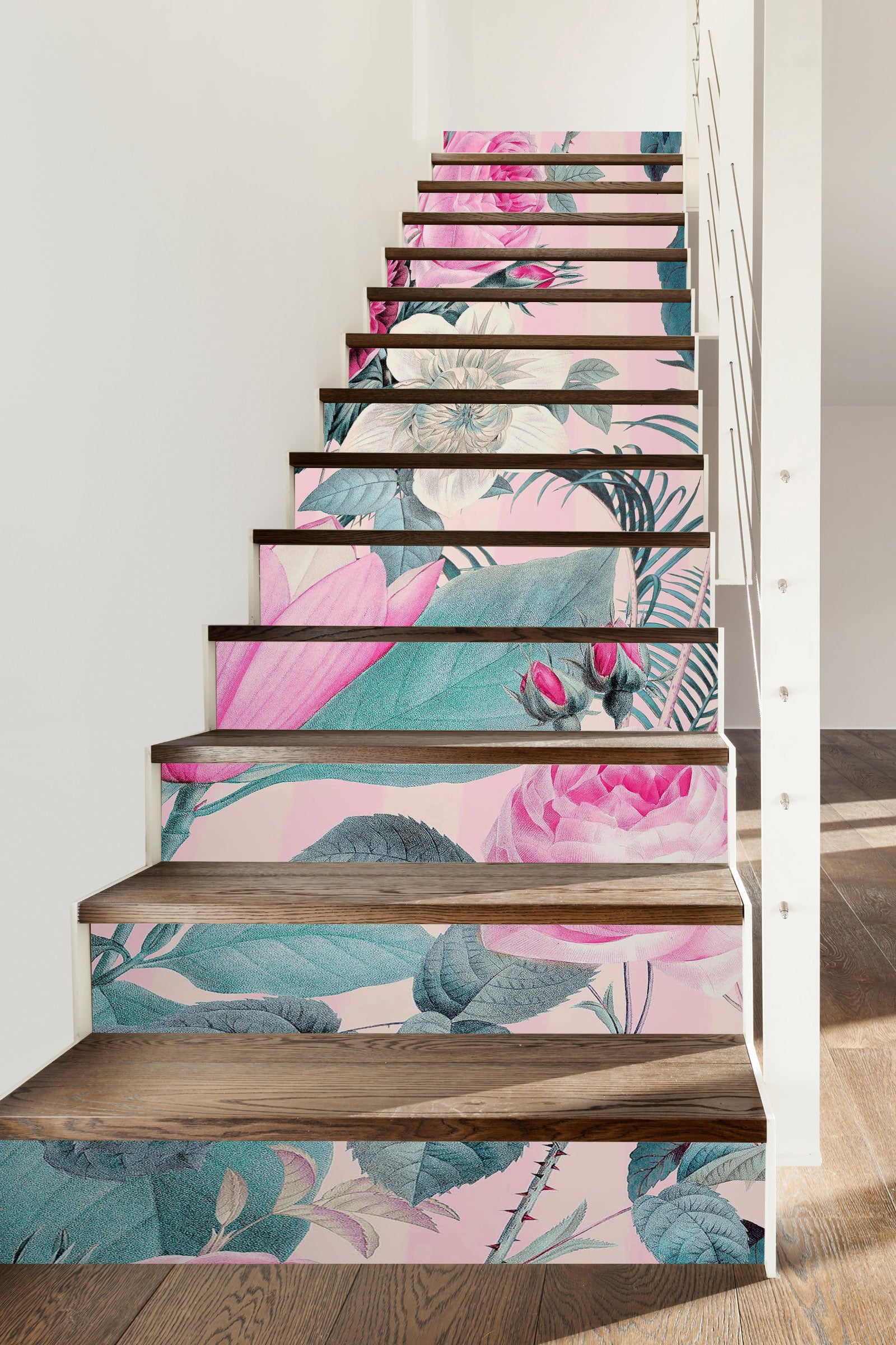 3D Rose Flower 109204 Andrea Haase Stair Risers