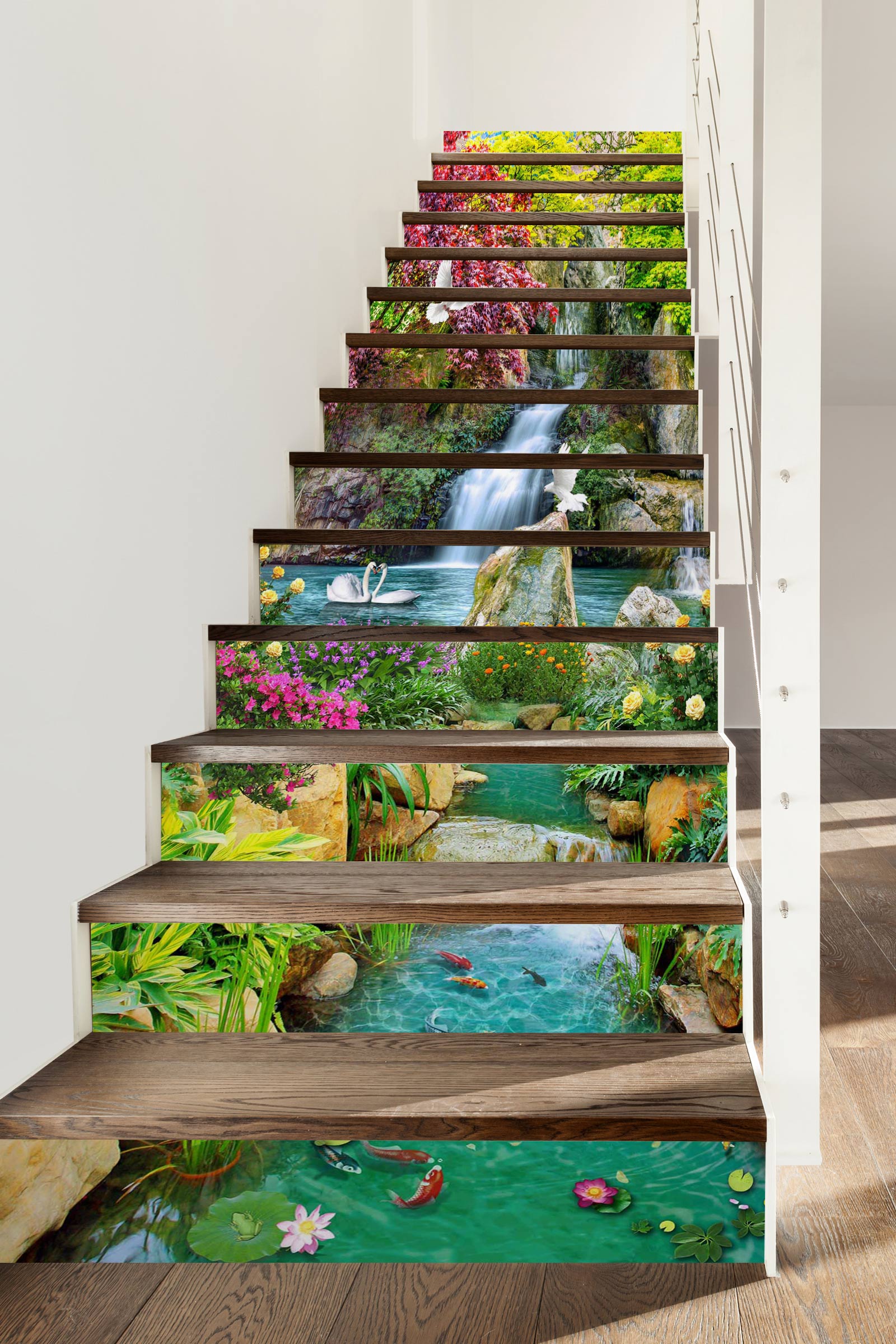 3D Picturesque Scenery 043 Stair Risers