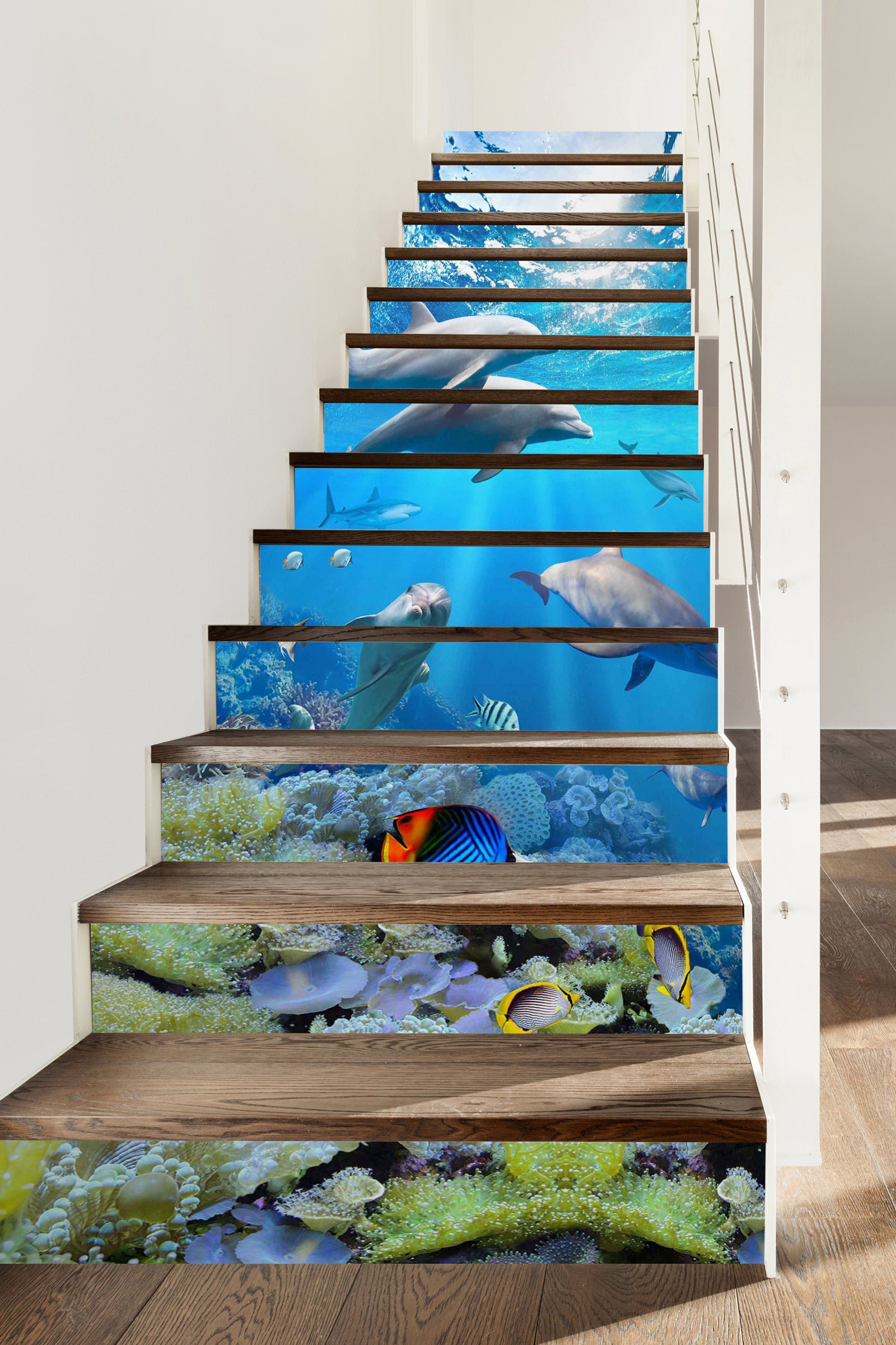 3D Underwater World 048 Stair Risers