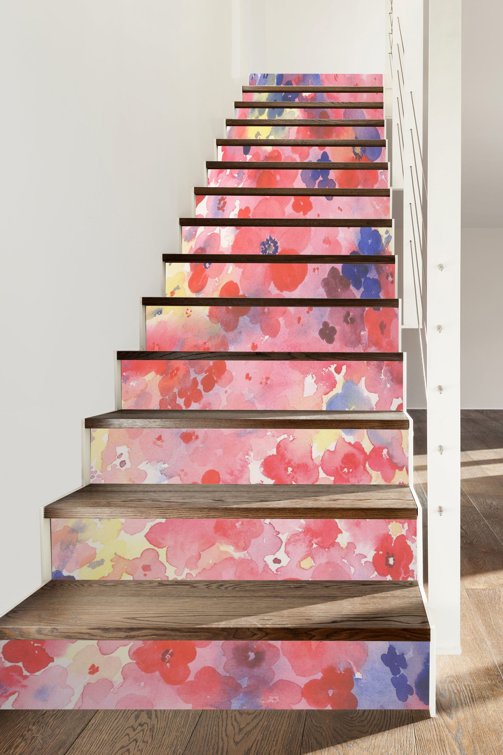 3D Pink Paint Art 211 Stair Risers