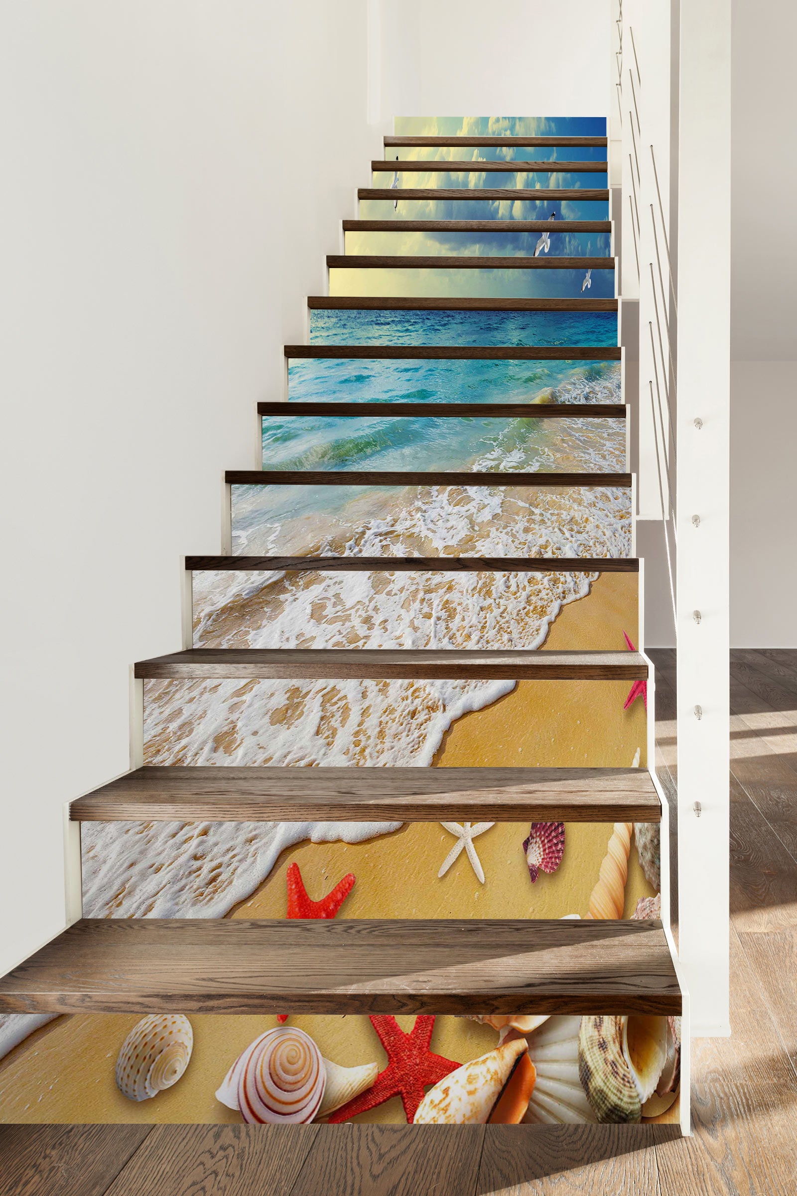 3D Healing Beach 032 Stair Risers