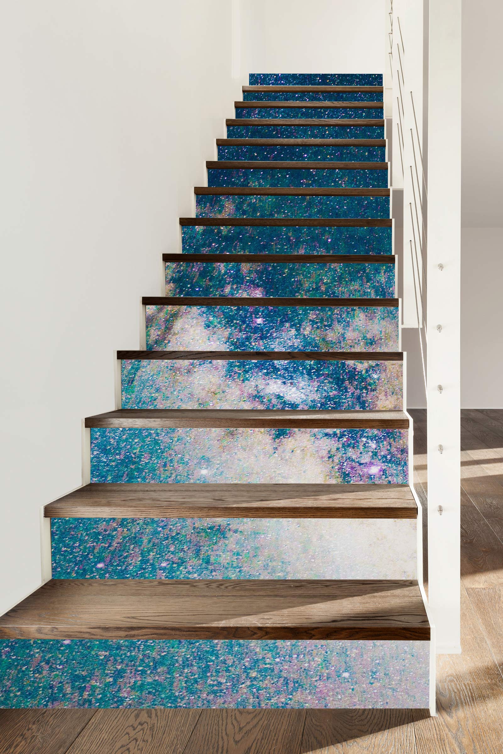 3D Dazzling Starry Sky 274 Stair Risers