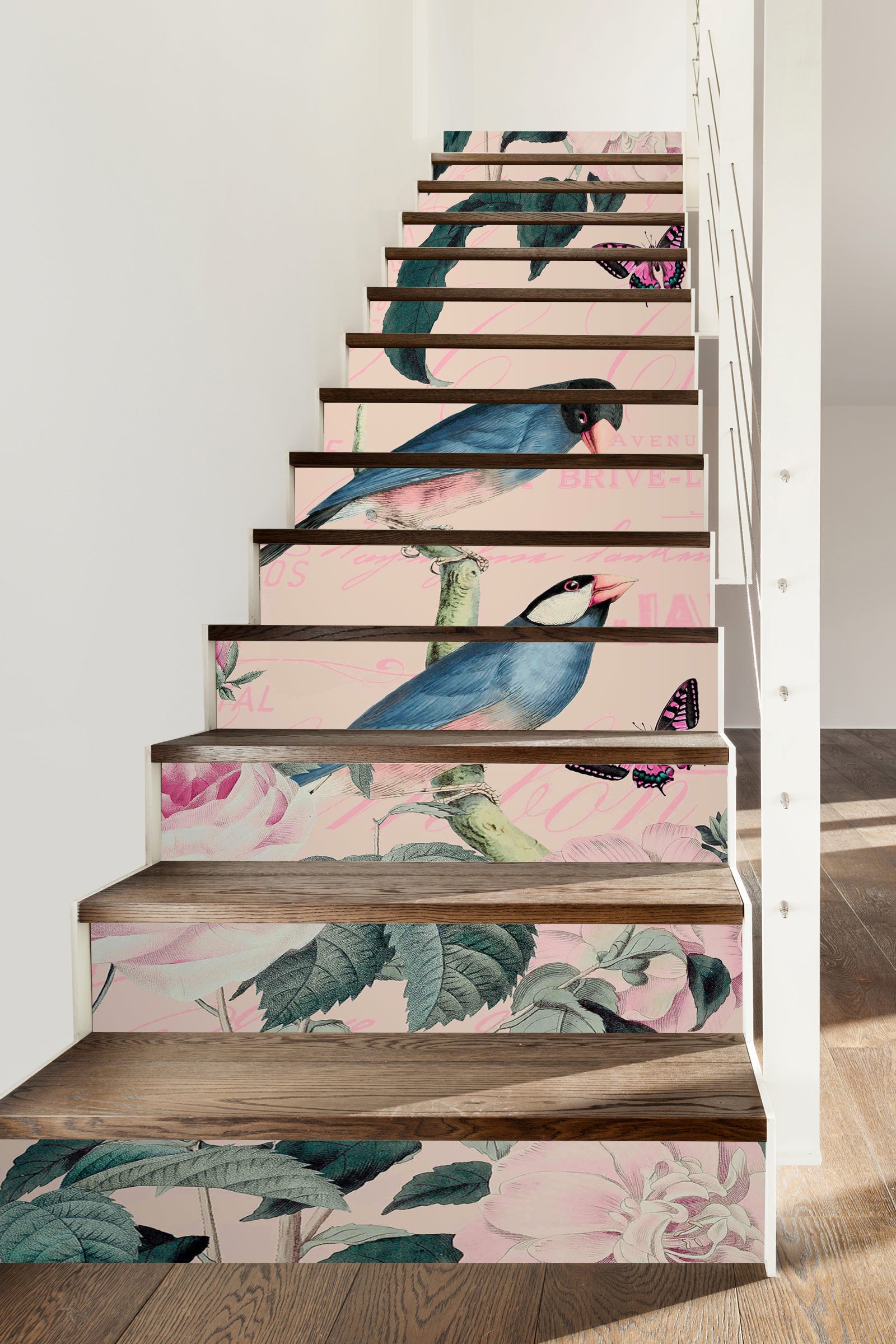 3D Bird Butterfly 10488 Andrea Haase Stair Risers