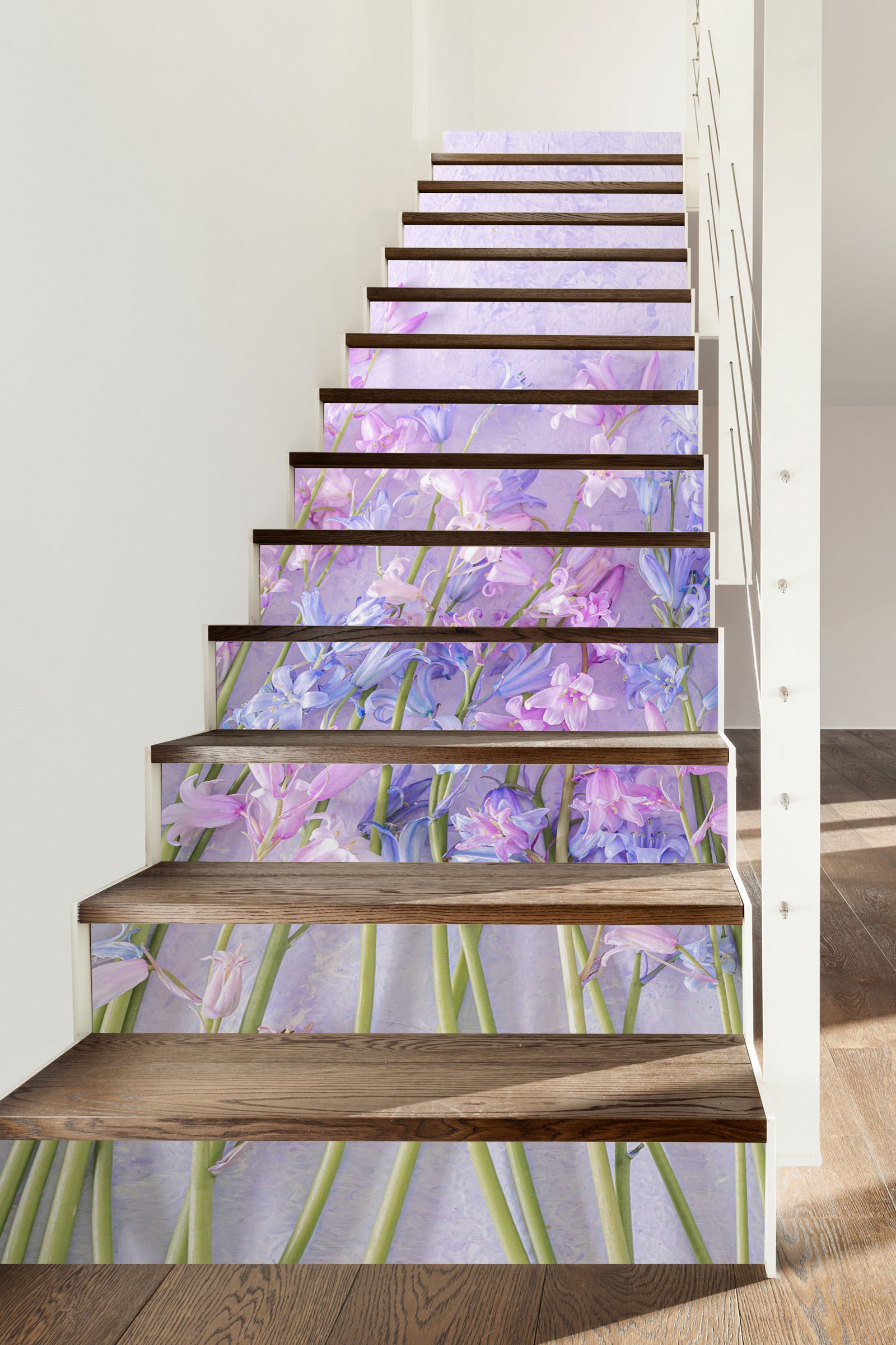 3D Purple Flower 99150 Assaf Frank Stair Risers