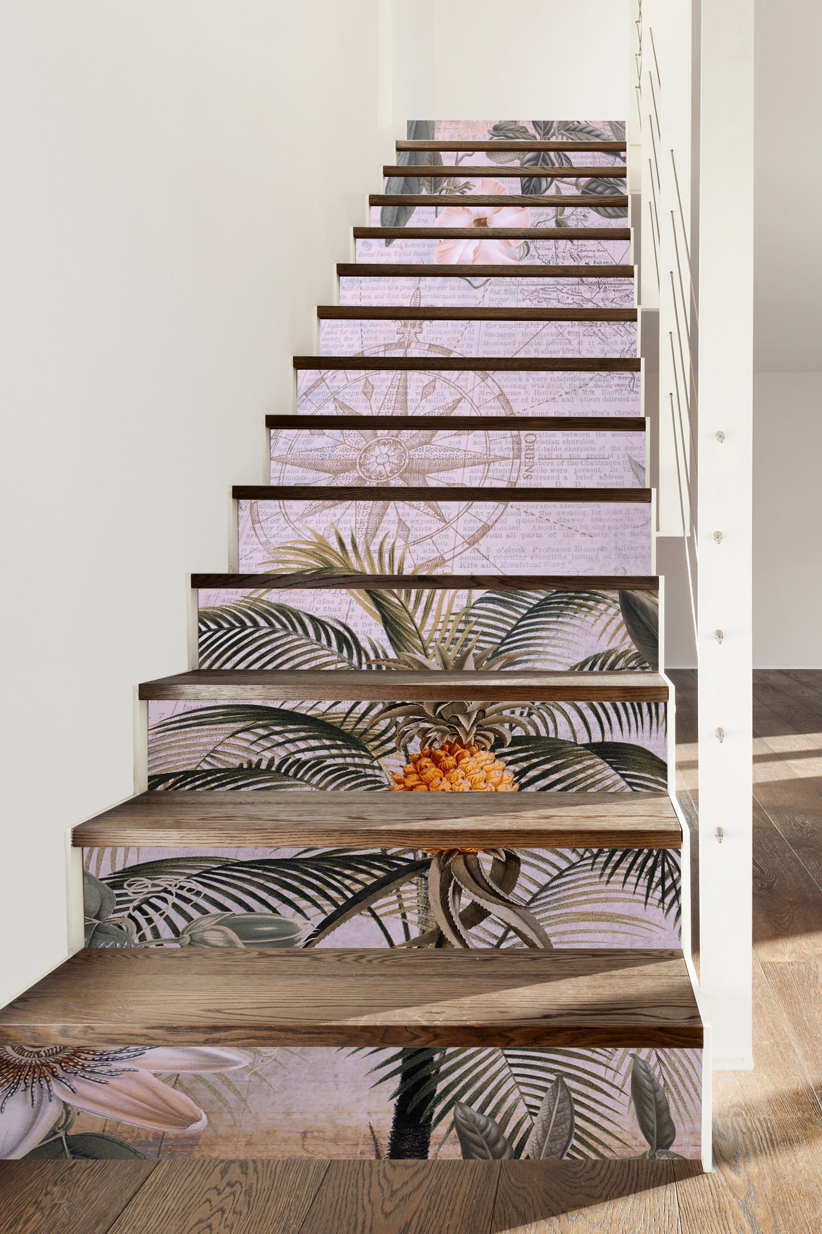 3D Pineapple Tree 11045 Andrea Haase Stair Risers