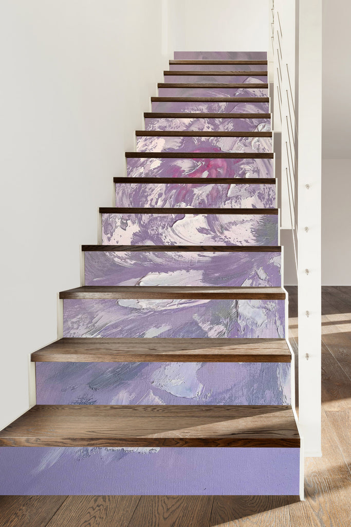3D White Pattern 3936 Skromova Marina Stair Risers | AJ Wallpaper