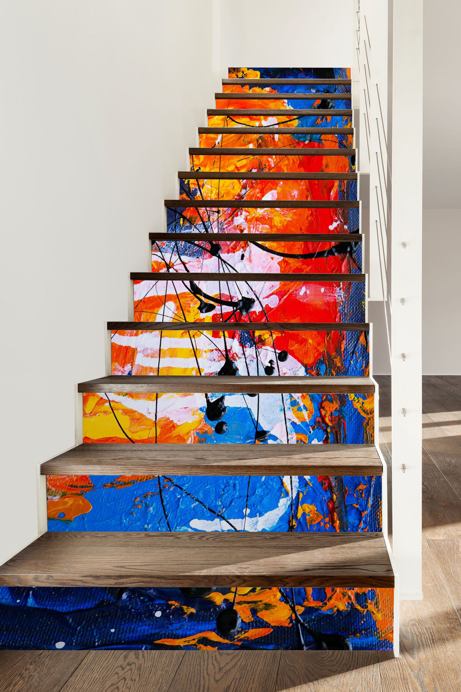 3D Artistic Oil Painting 555 Stair Risers