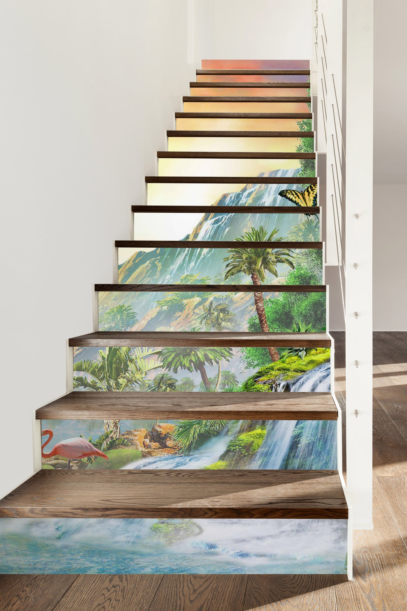 3D Jungle Trees 96201 Adrian Chesterman Stair Risers