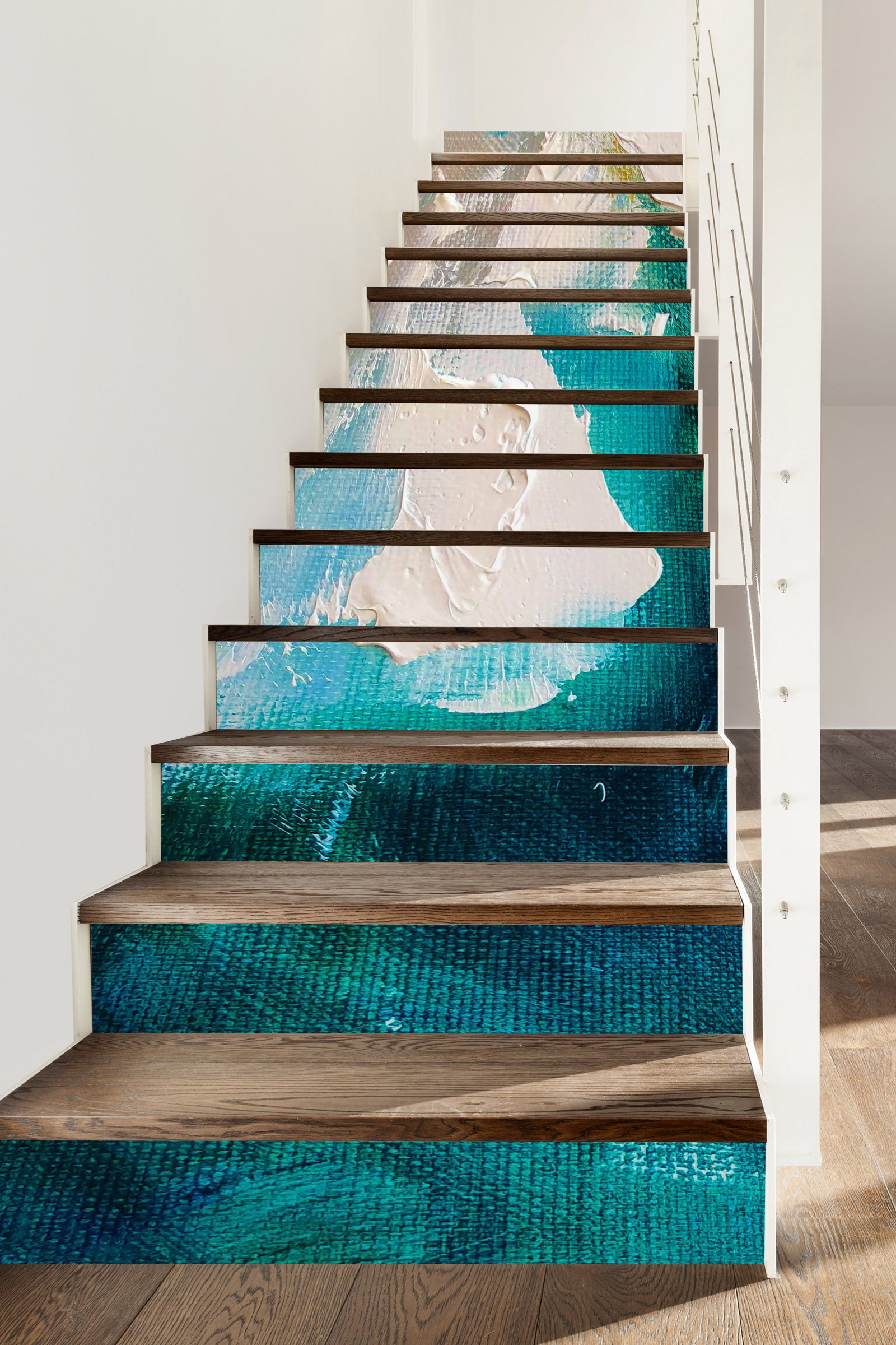 3D Blue Oil Painting 2193 Skromova Marina Stair Risers