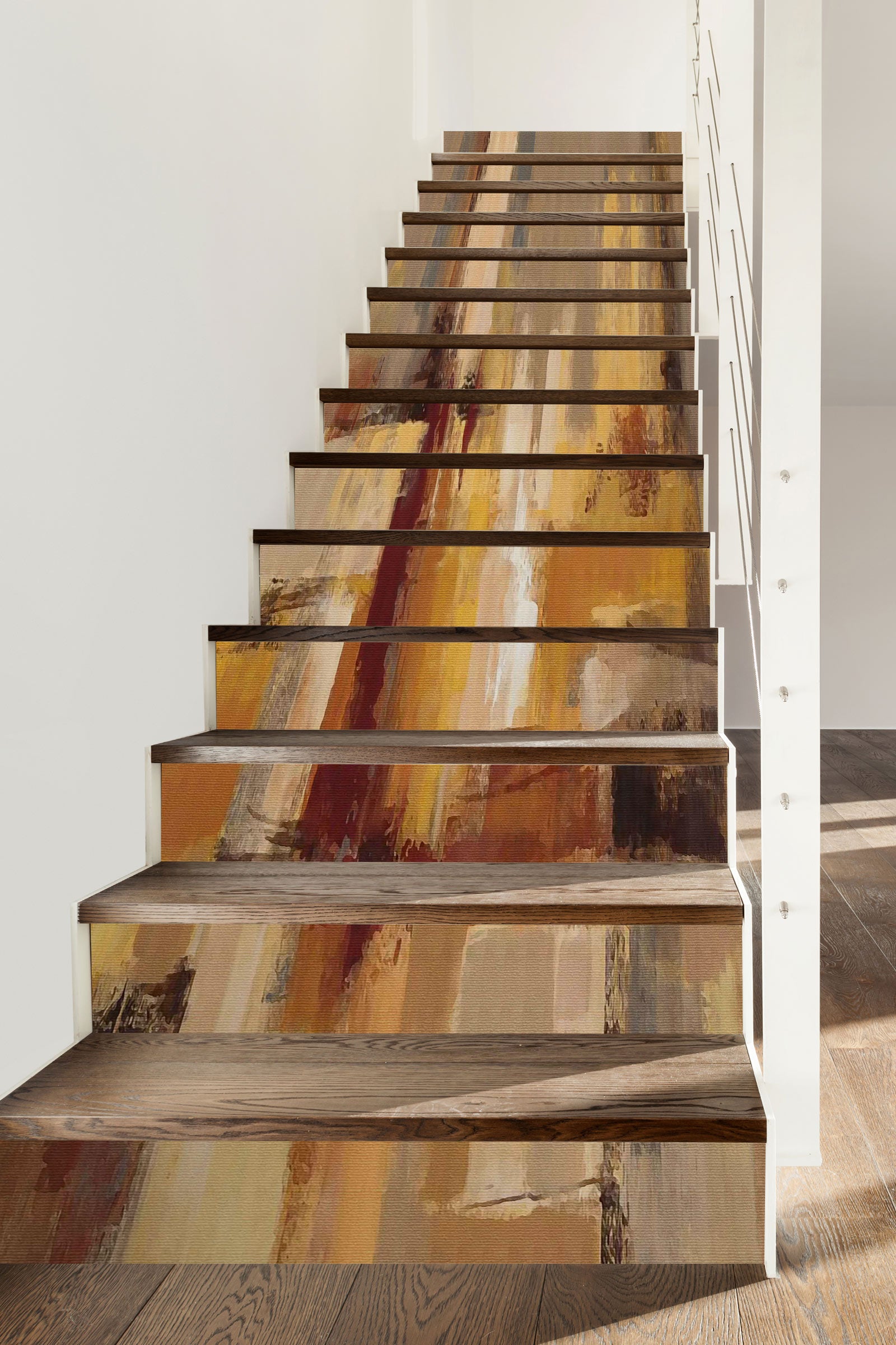 3D Interlaced Wood 037 Stair Risers