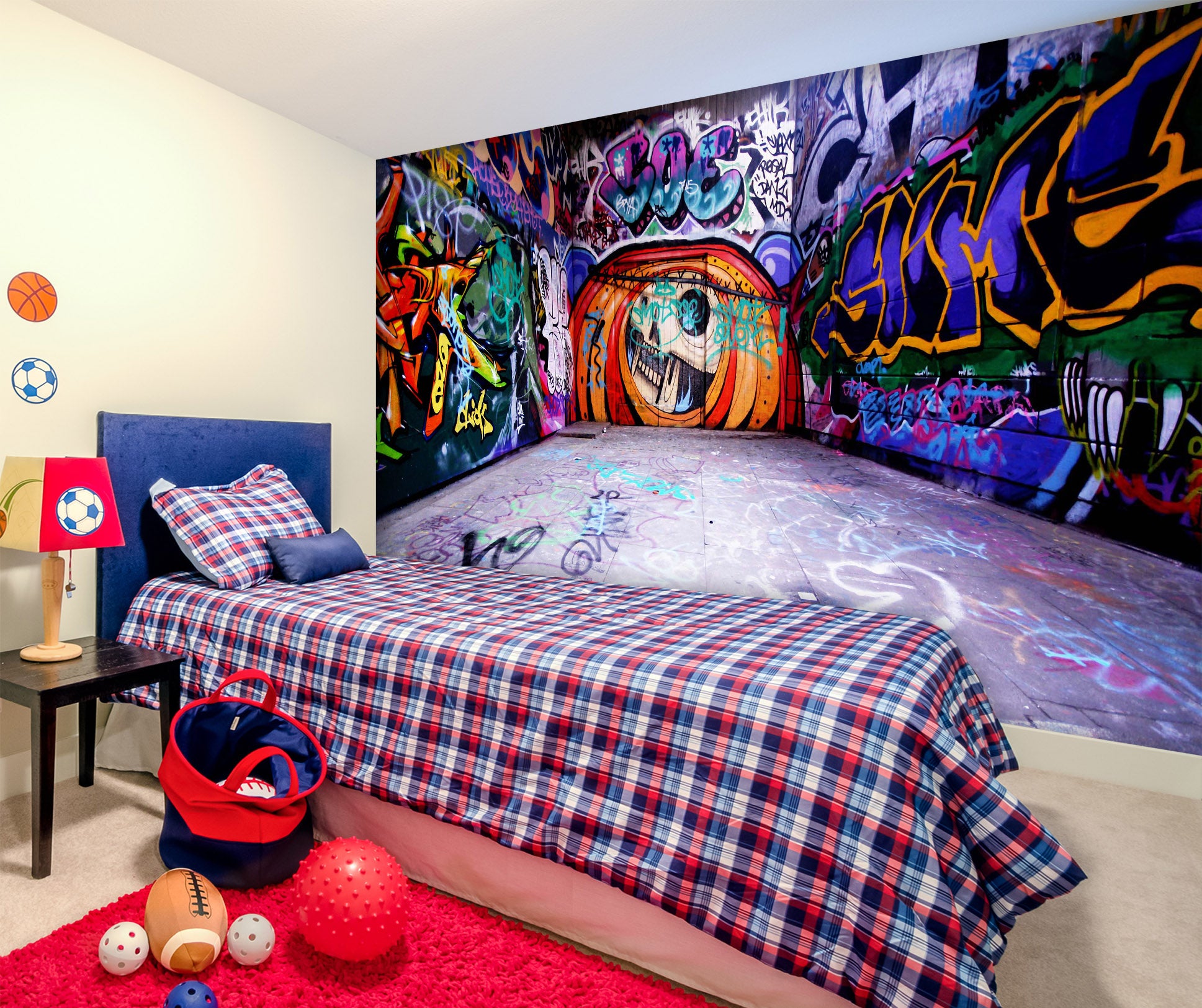 3D Color Graffiti 1631 Wall Murals
